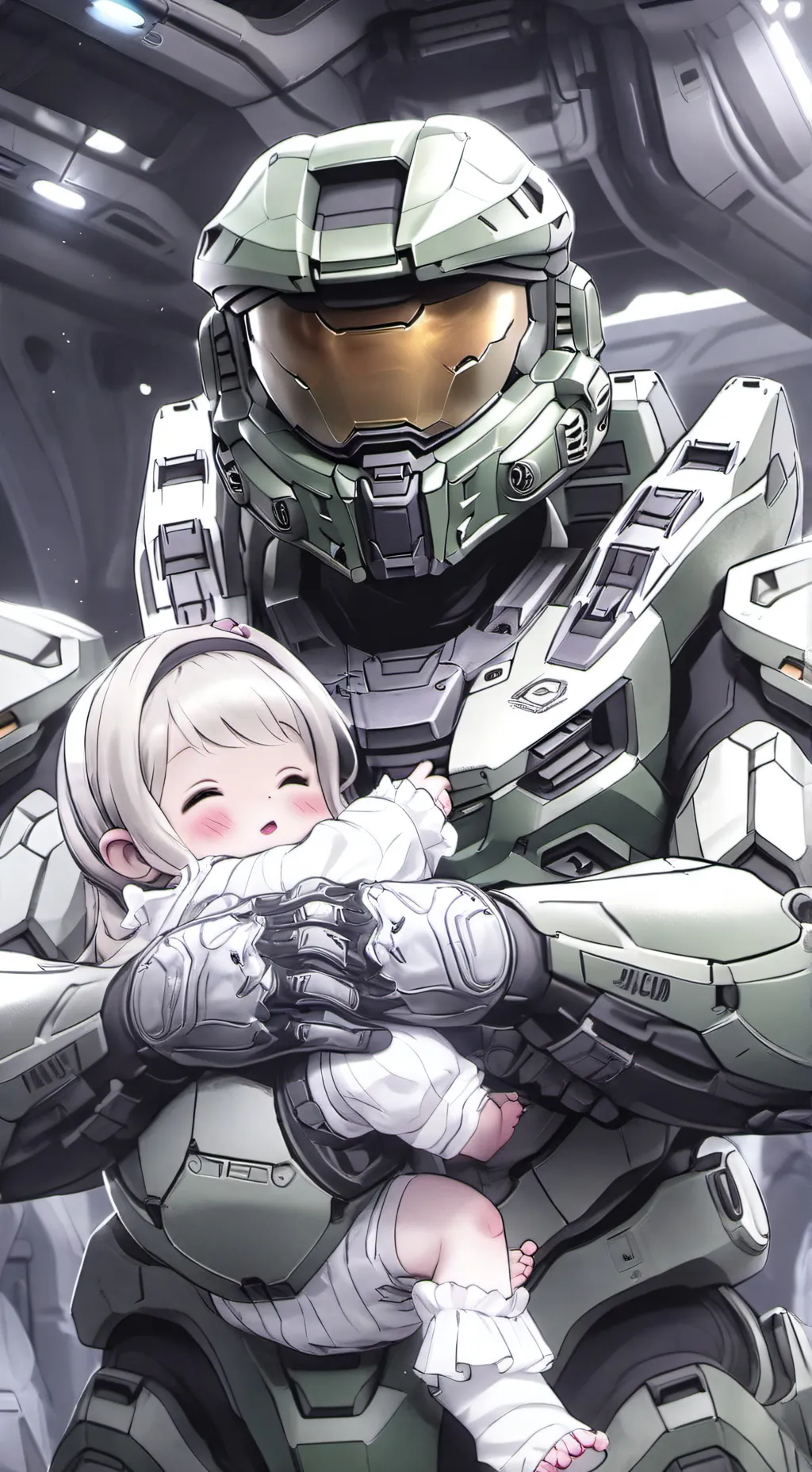 ai character: Chief and child background