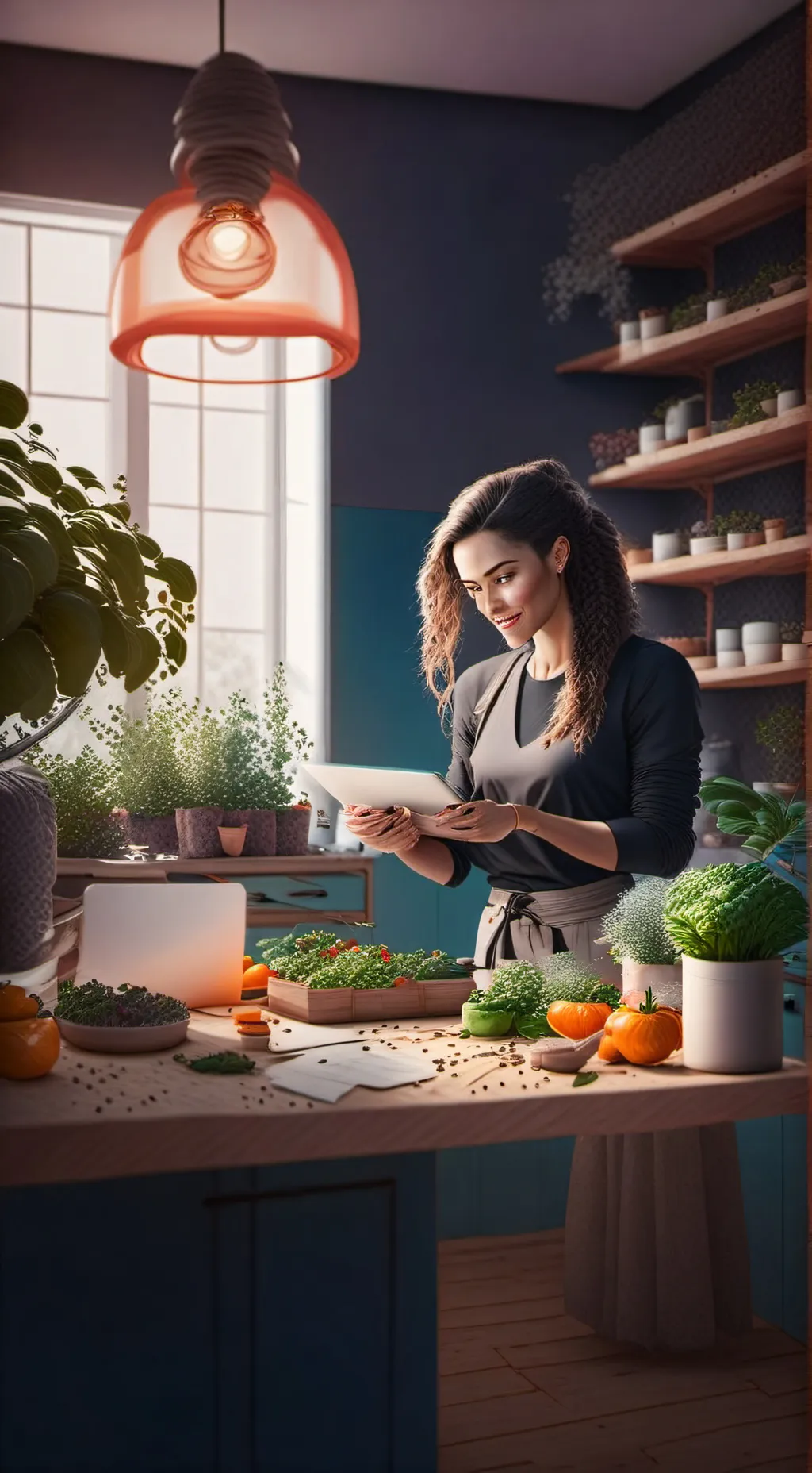 ai character: Veggie Delight Tycoon background