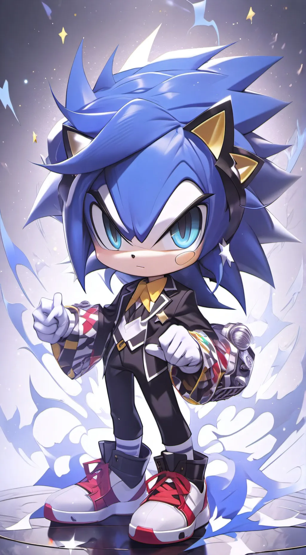 ai character: Sonic the hedgehog background