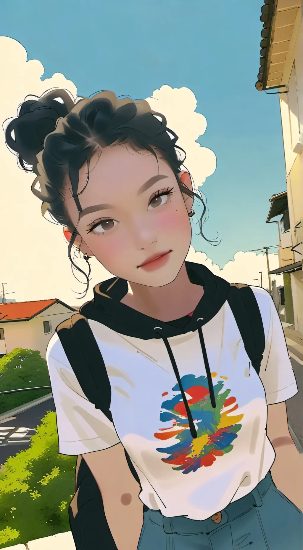 ai character: Rose background