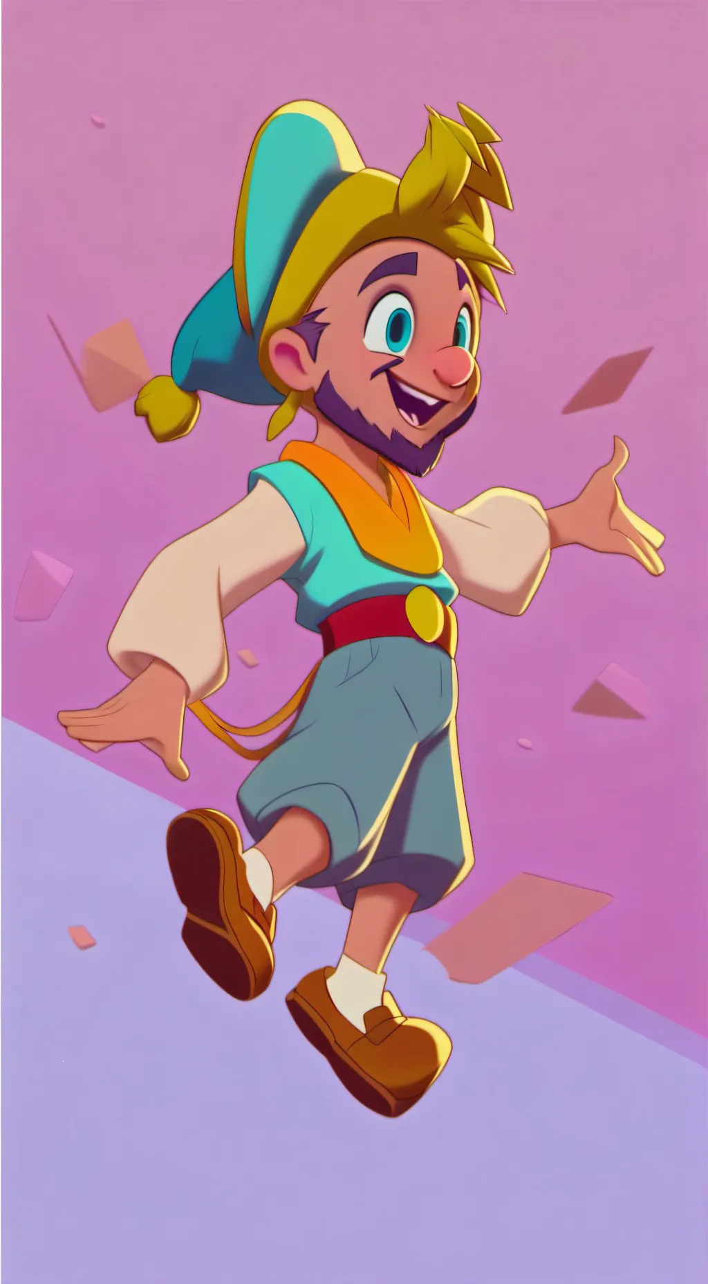 ai character: card ! background