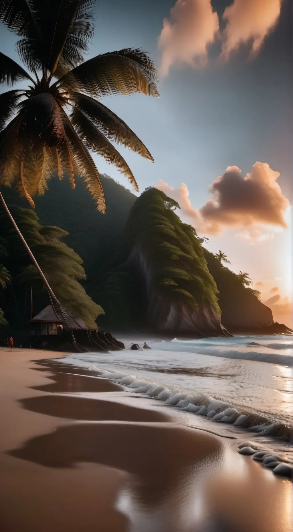 ai character: HH surfing background