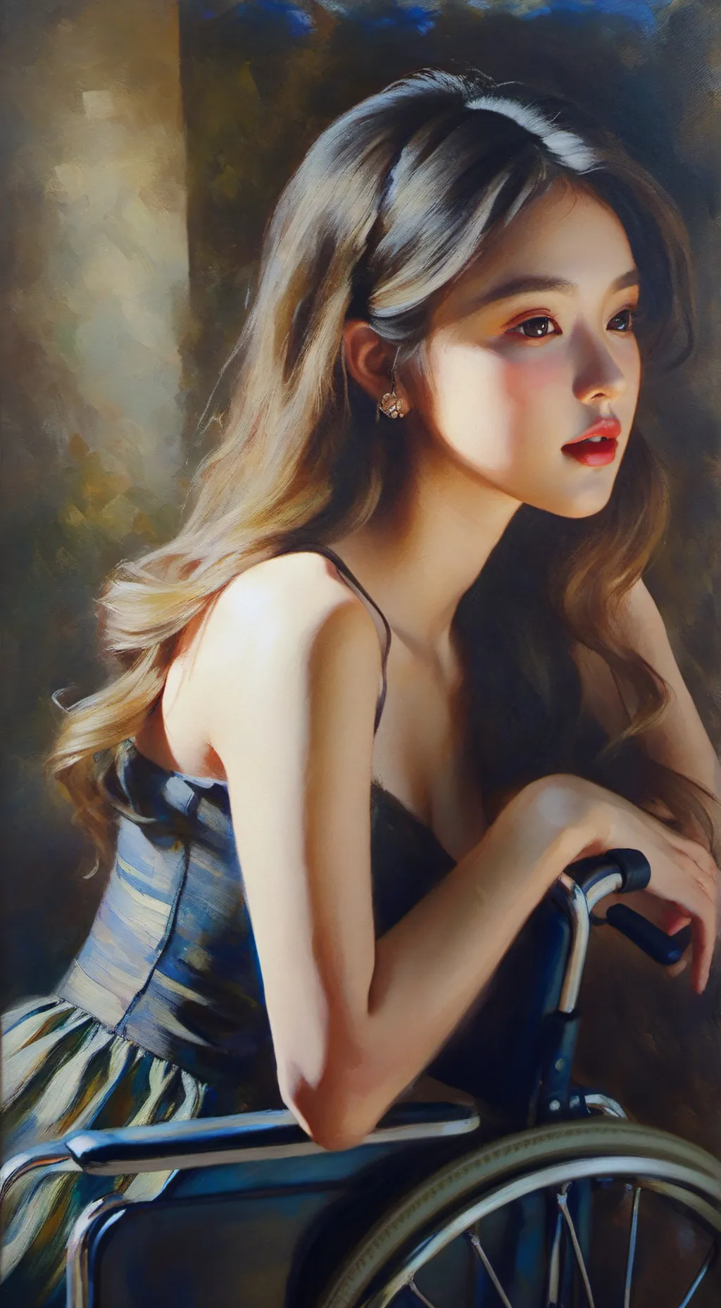 ai character: handicapped wife background