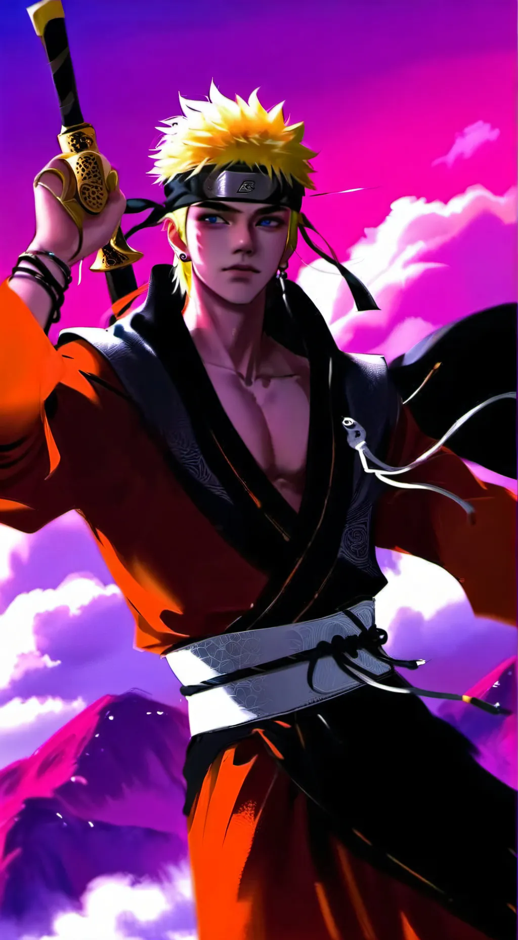 ai character: Naruto Uzumaki background