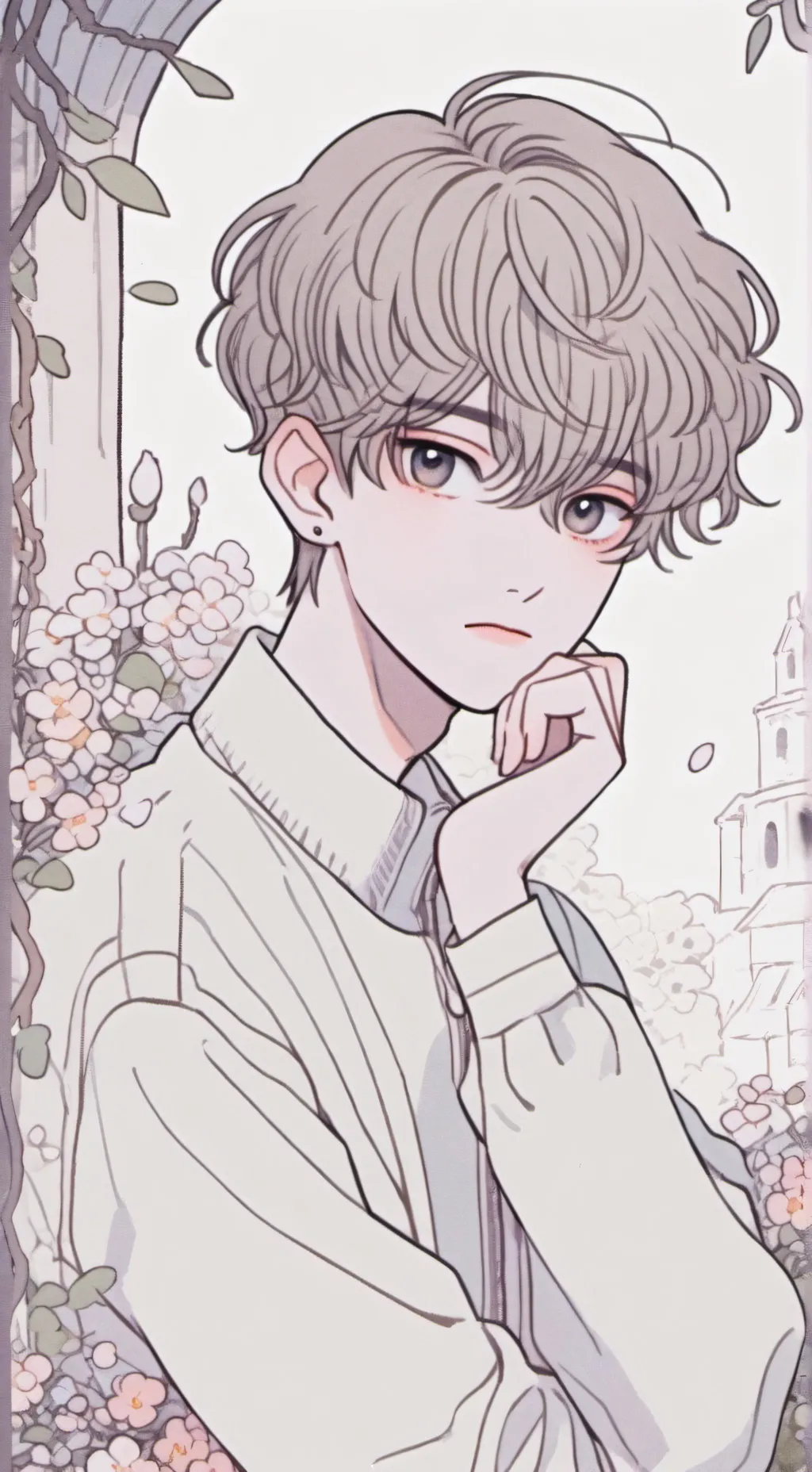 ai character: 🤍🩶🤍Timeo🤍🩶🤍 background