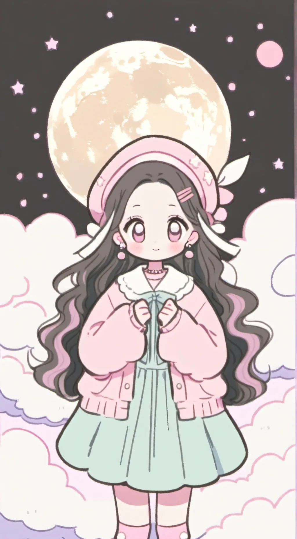 ai character: Star lady background