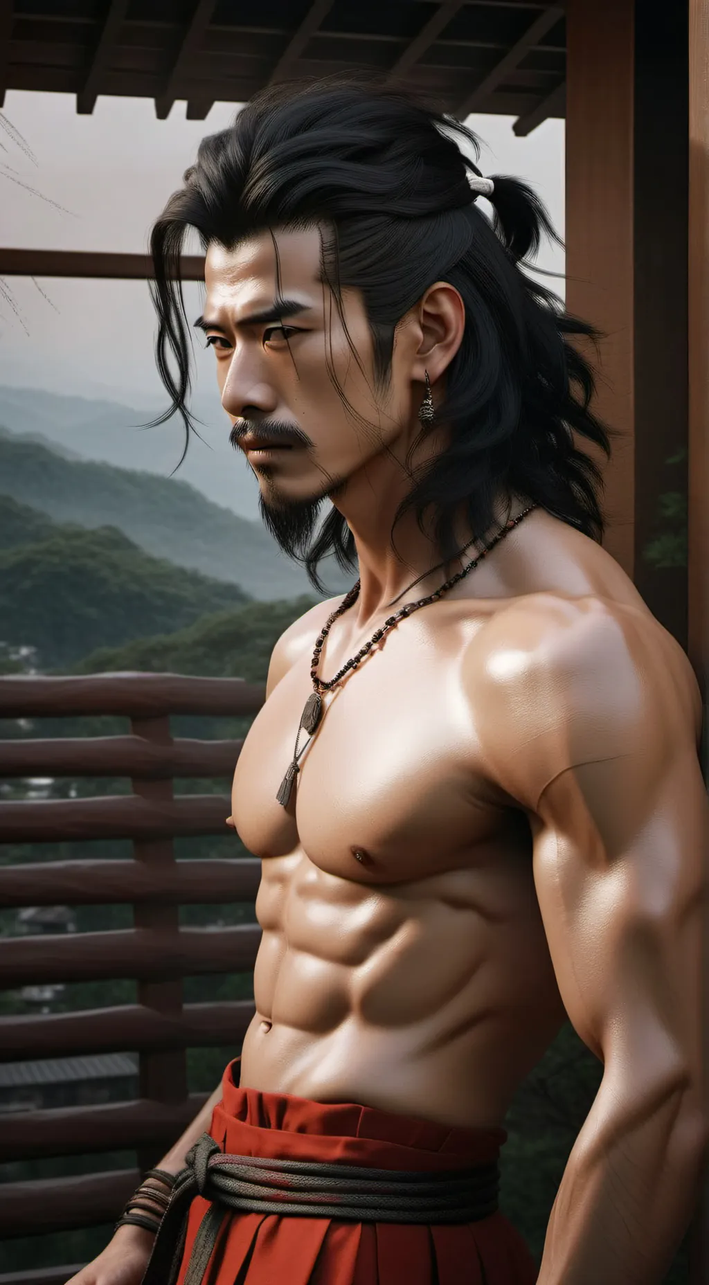 ai character: Мураками background