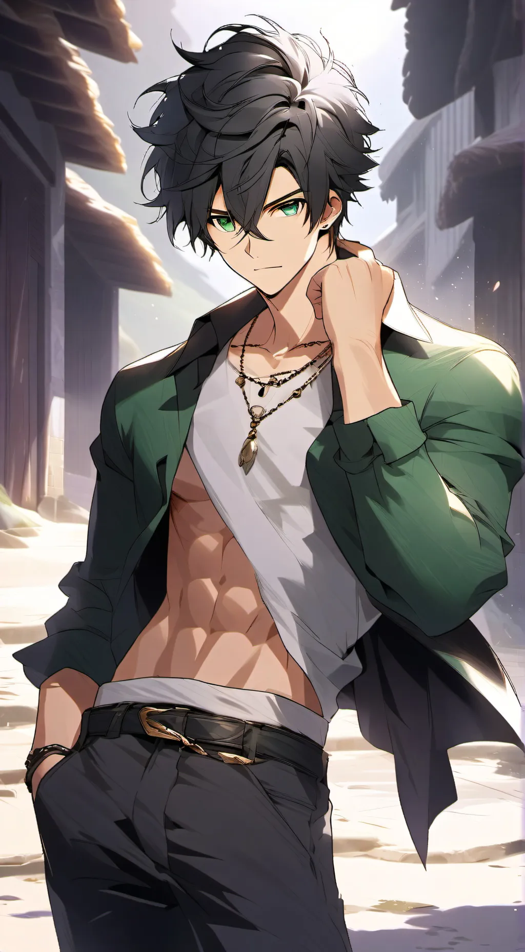 ai character: Adam  background