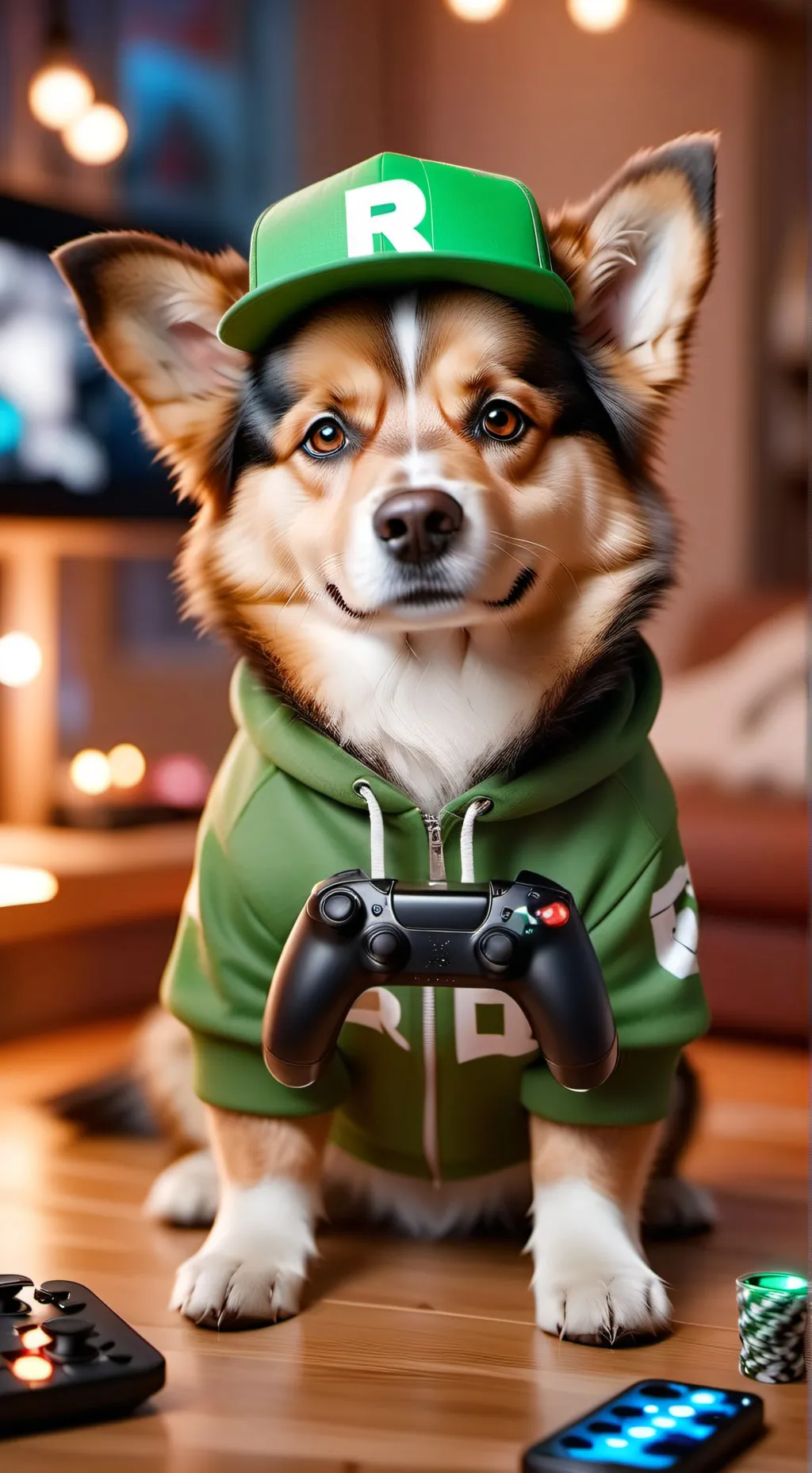 ai character: Click background