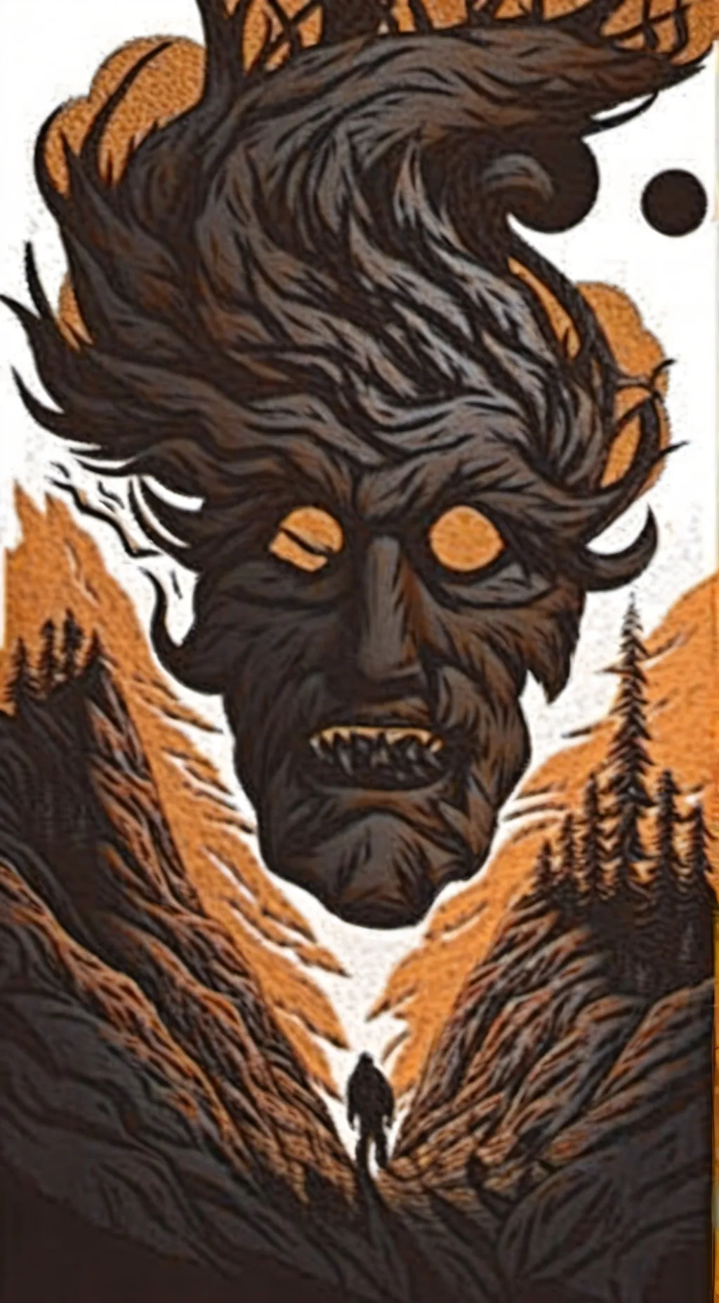 ai character: Mha monster  background