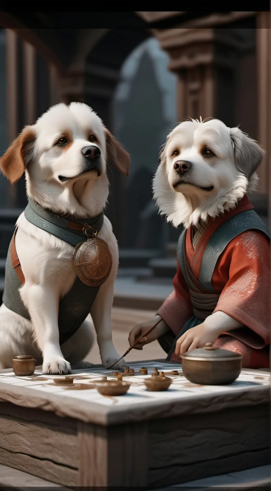 ai character: poor dogs background