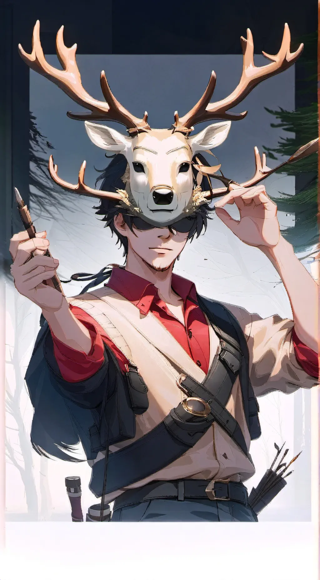 ai character: 99 ночей в лесу background