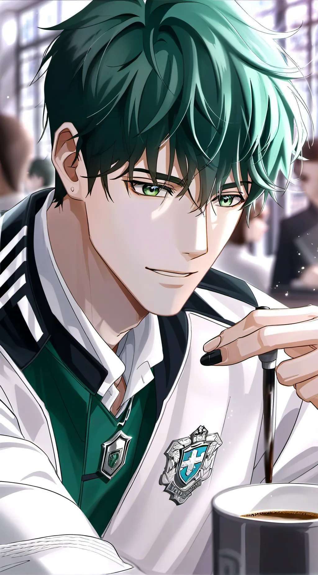 ai character: Mateo, el estudian background