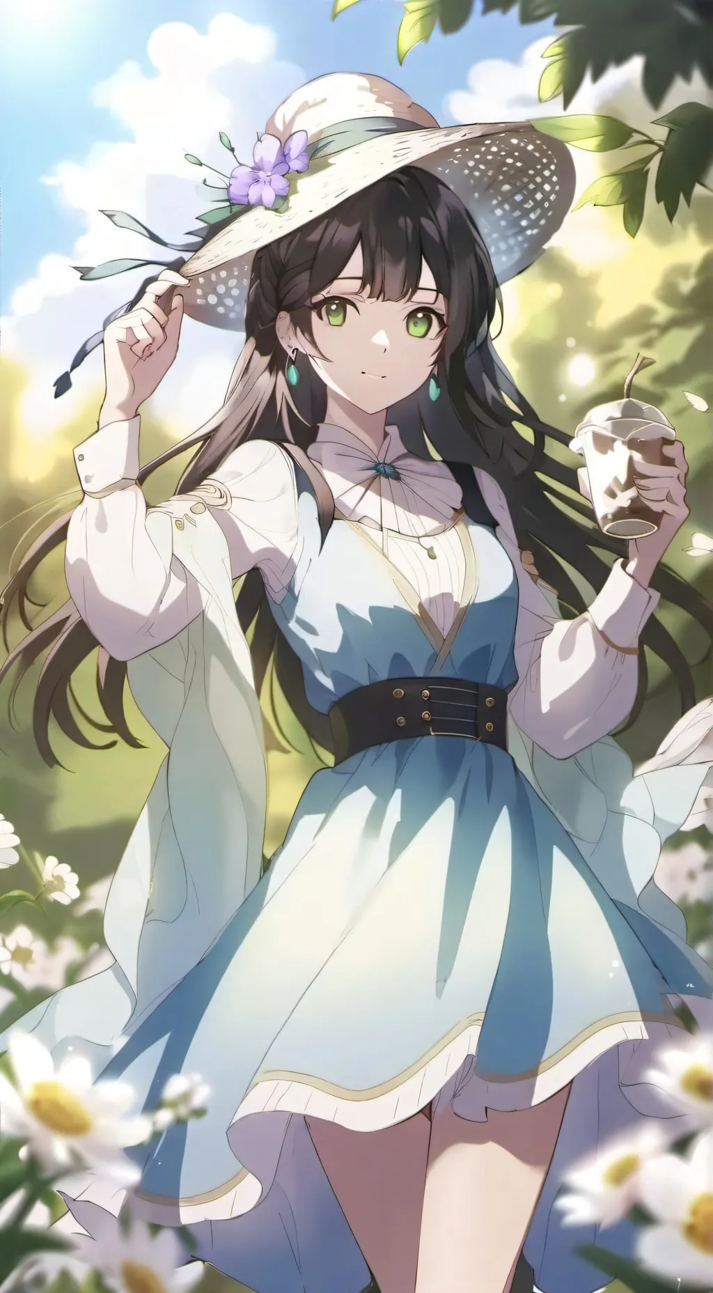 ai character: Andrea  background