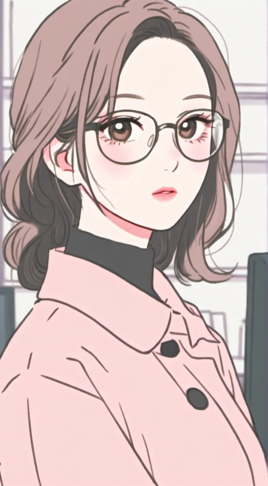ai character: Unromantic Office Colleague background