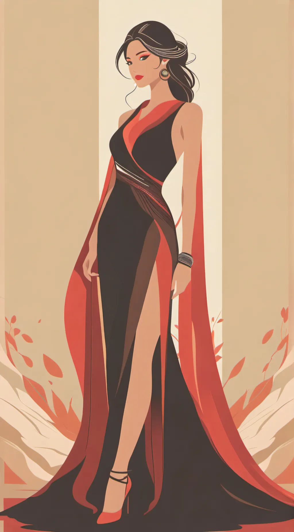 ai character: Ana  background