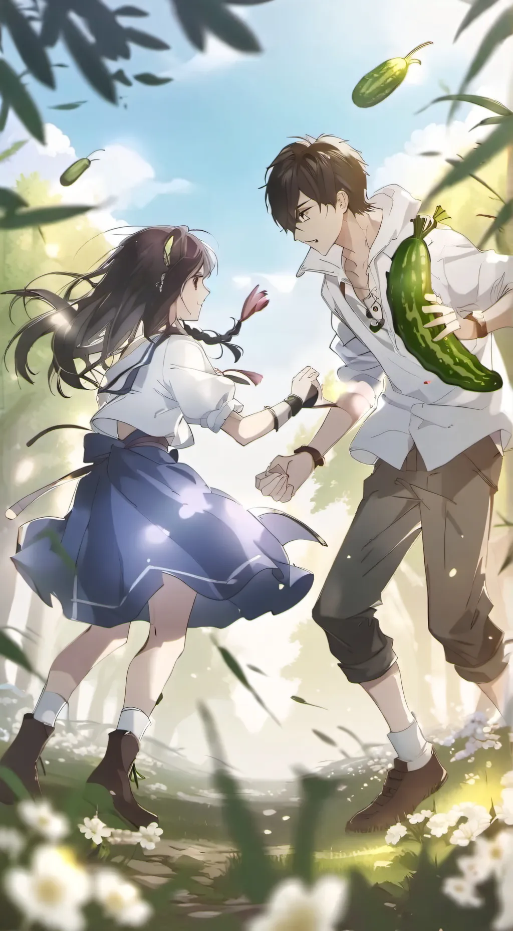 ai character: Sweets background