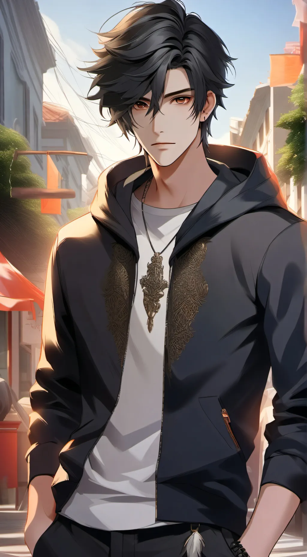 ai character: Alexander  background