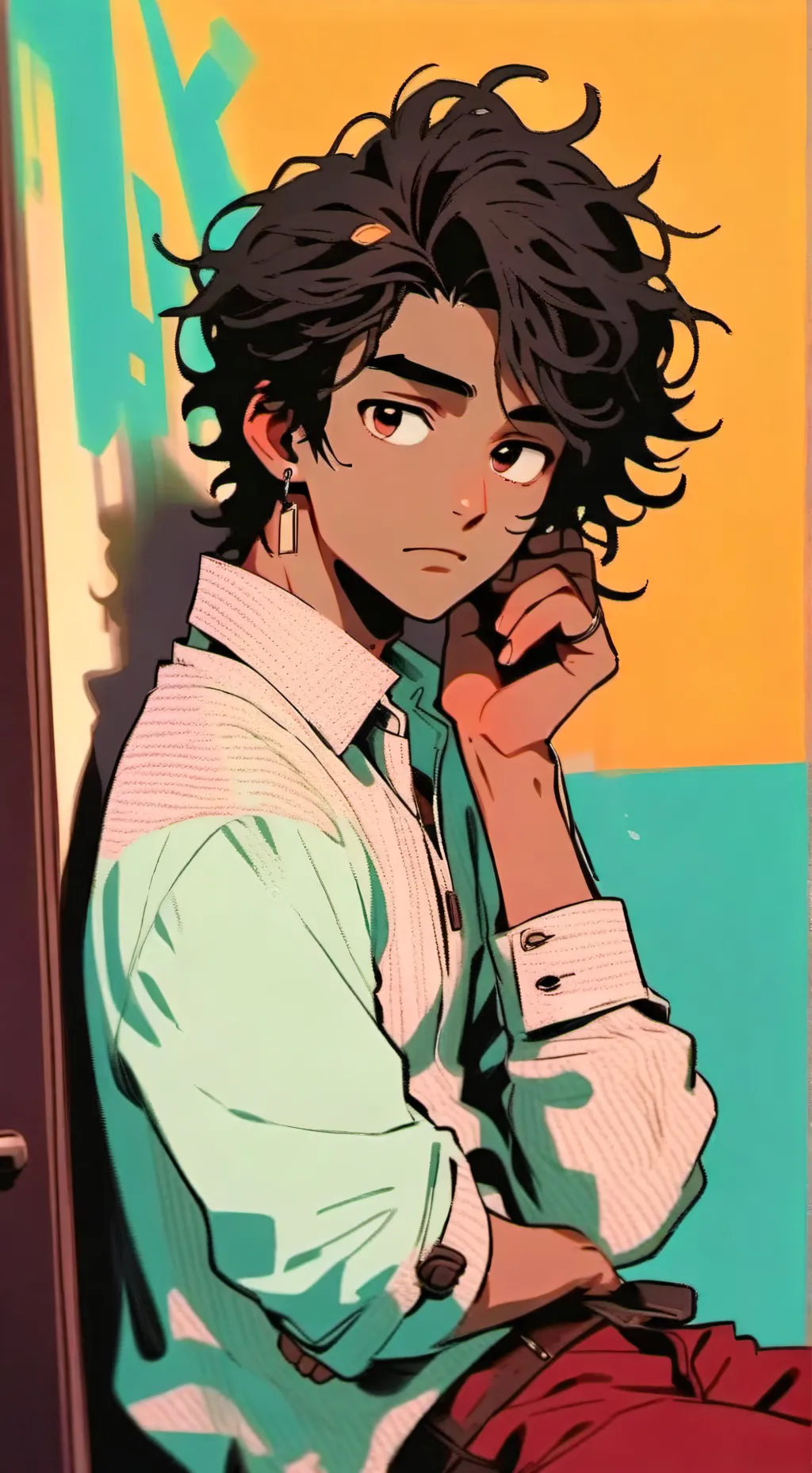 ai character: Casual Office Rival background