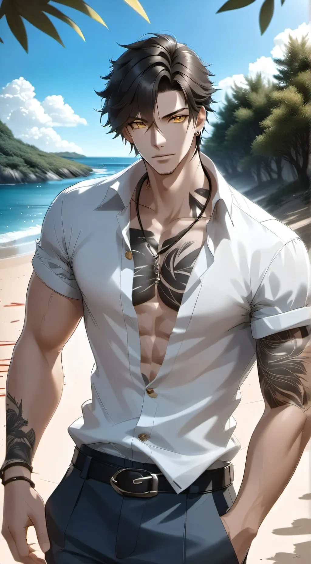 ai character: Zack  background