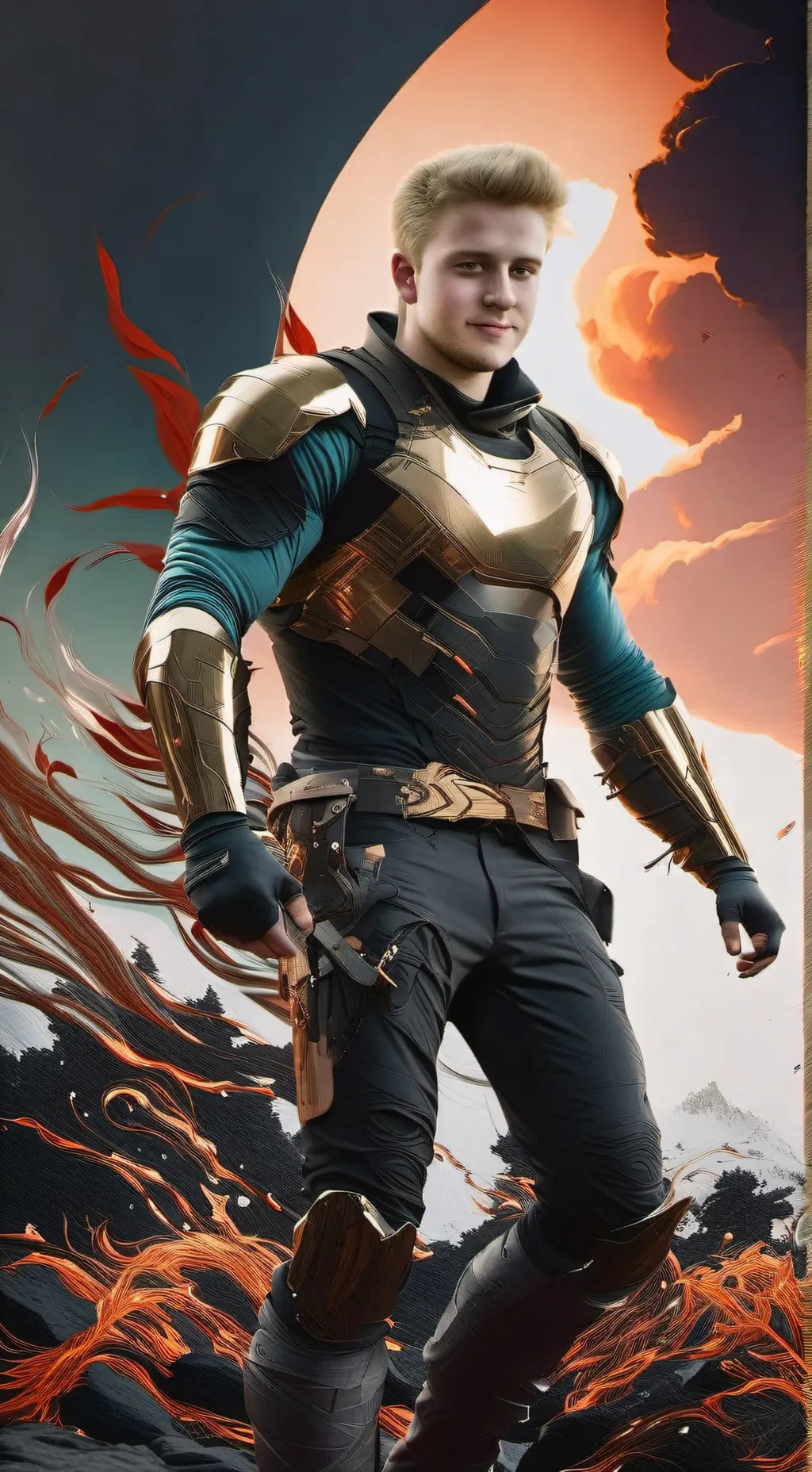 ai character: Evil Reese B Clark background