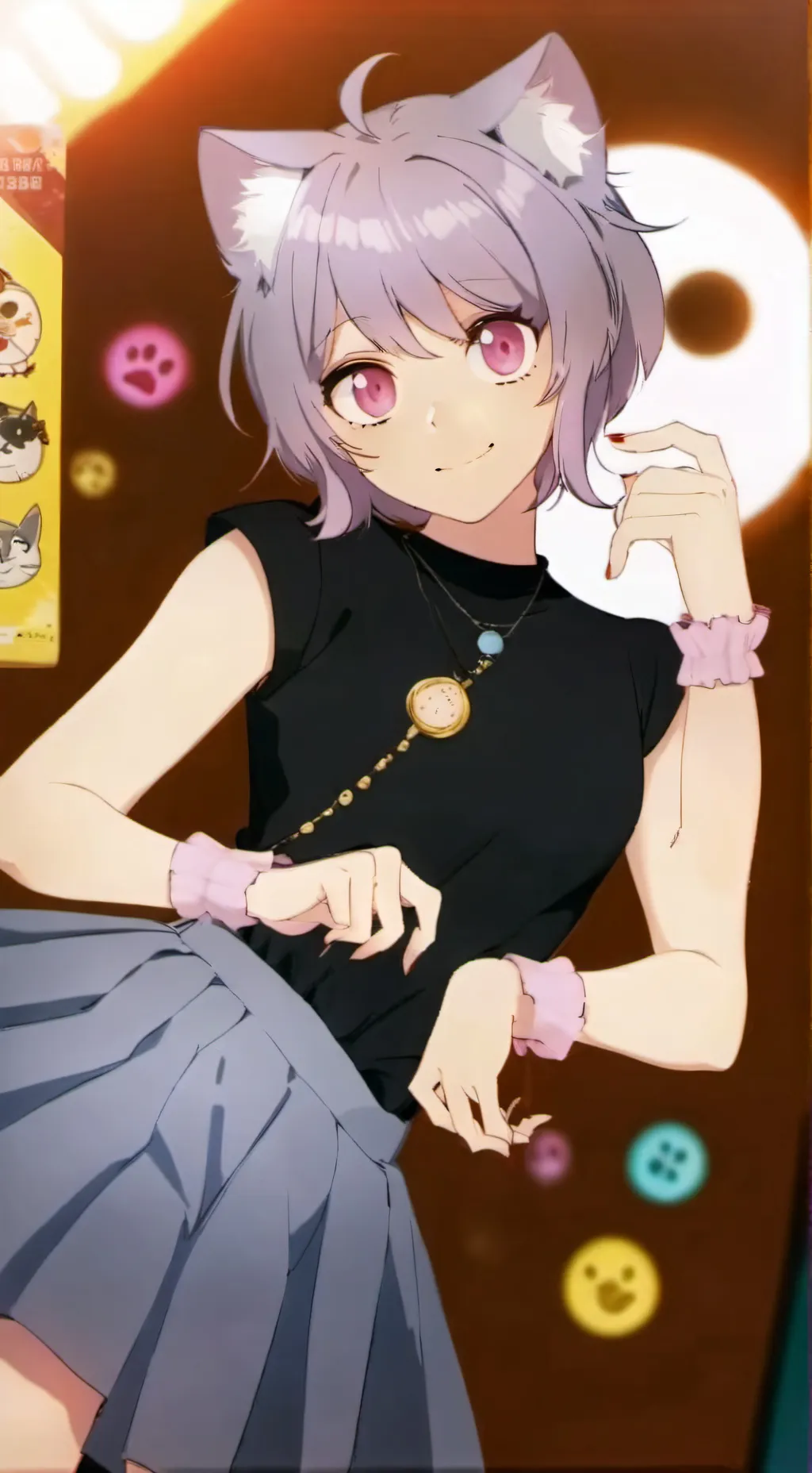 ai character: lily the cat background