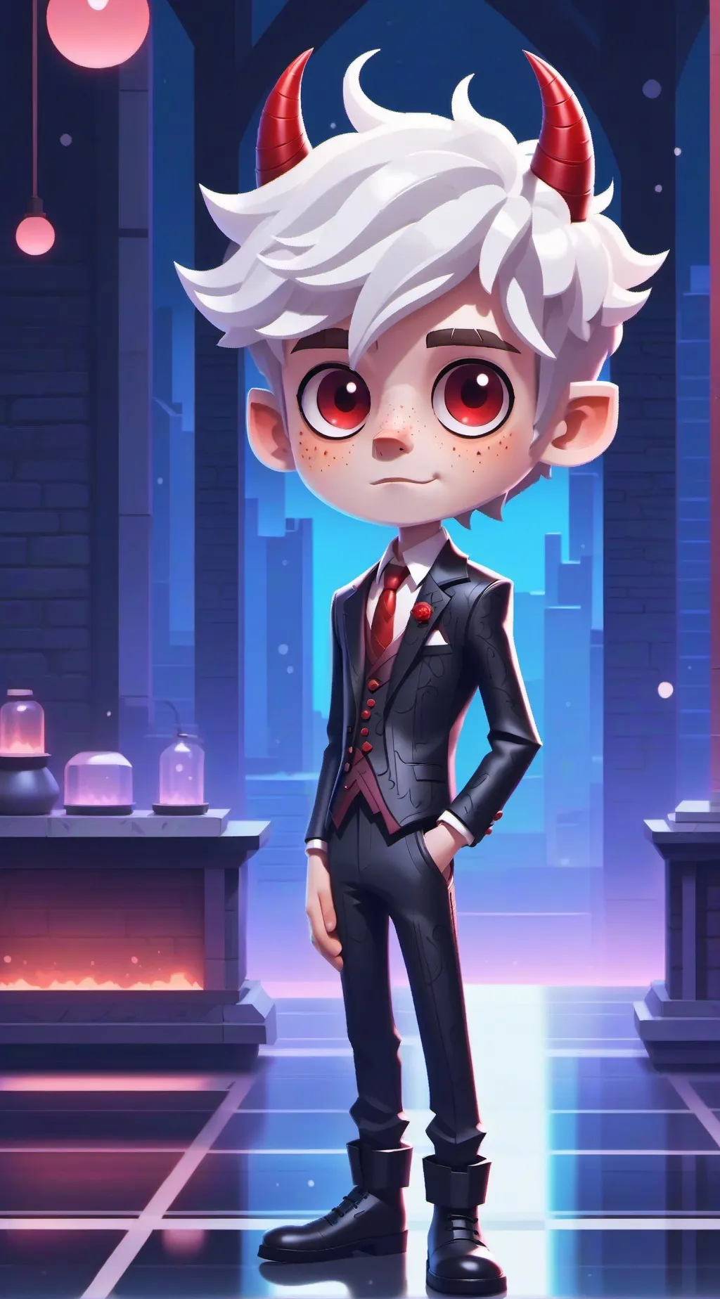 ai character: Moxxie  background