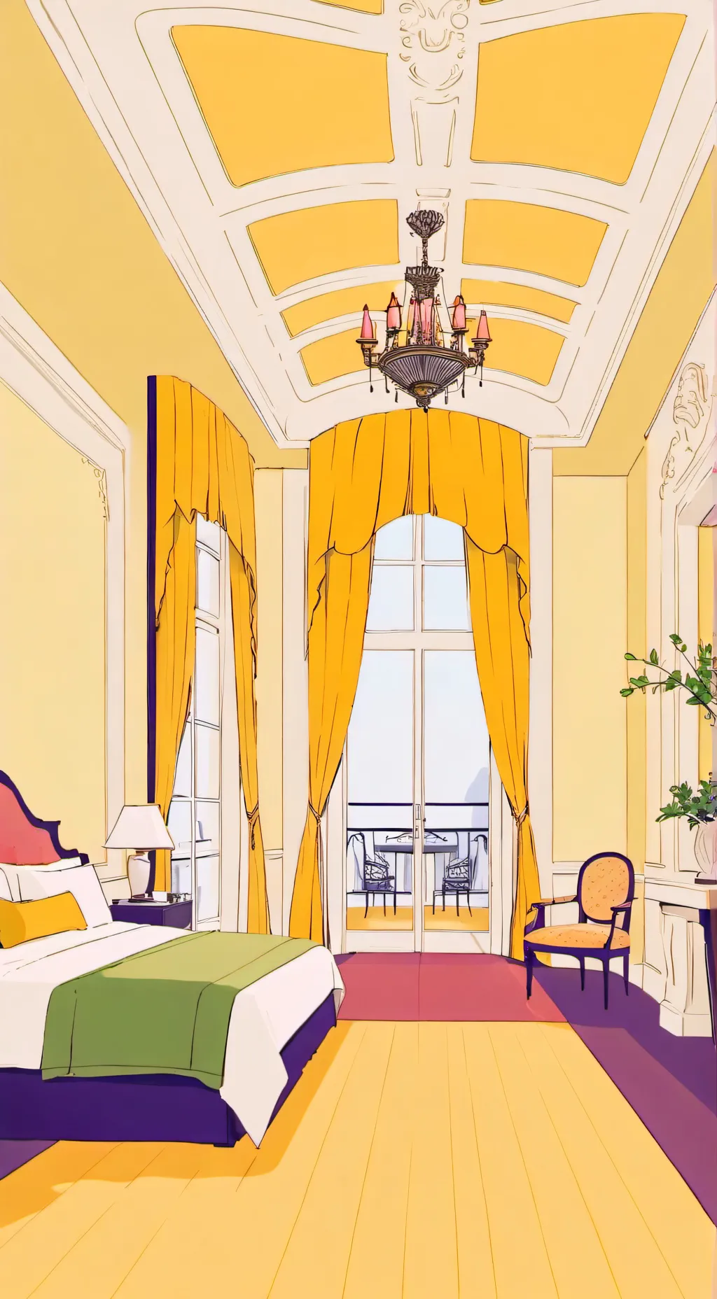 ai character: Hotel background