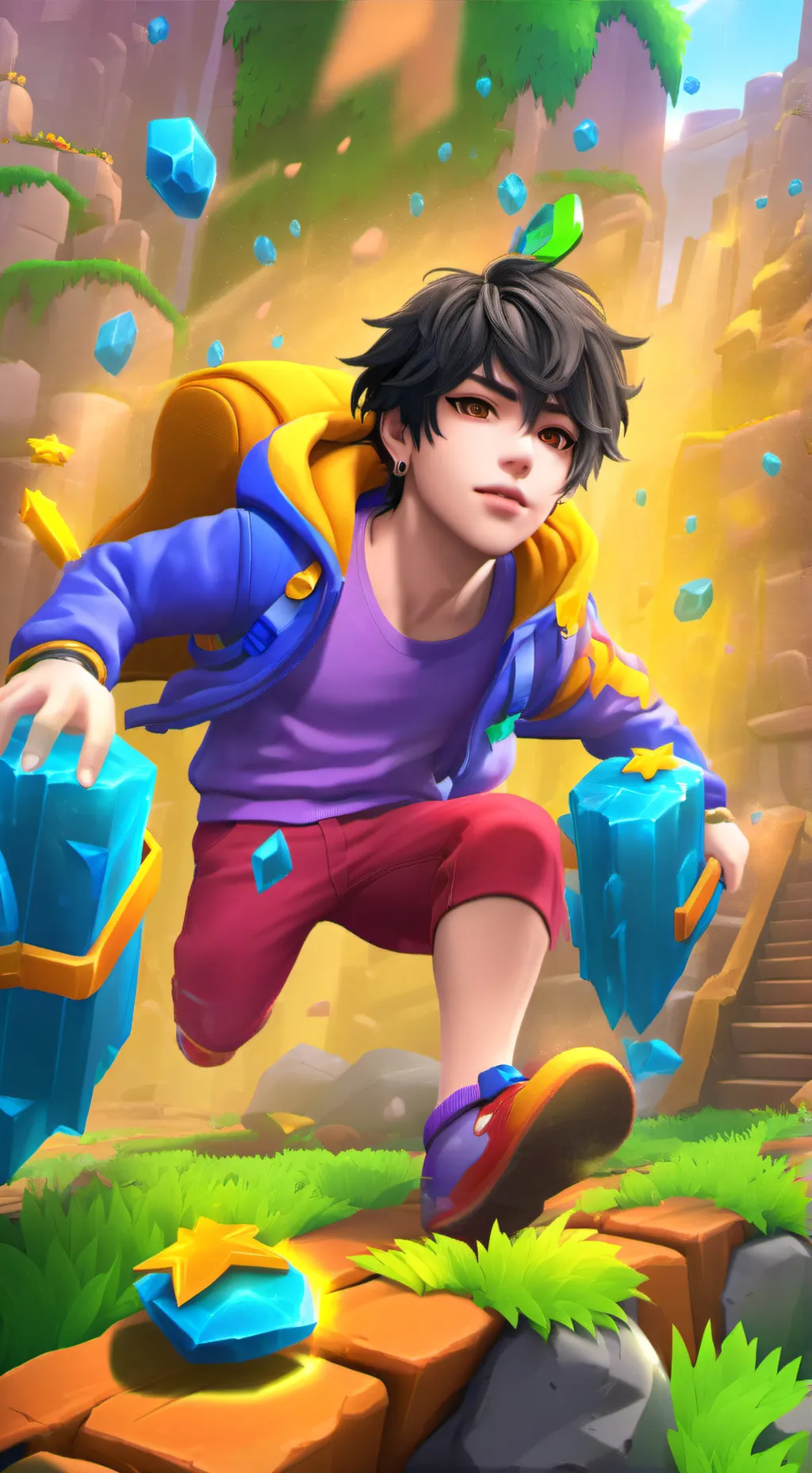 ai character: funny deer😂🤣 background