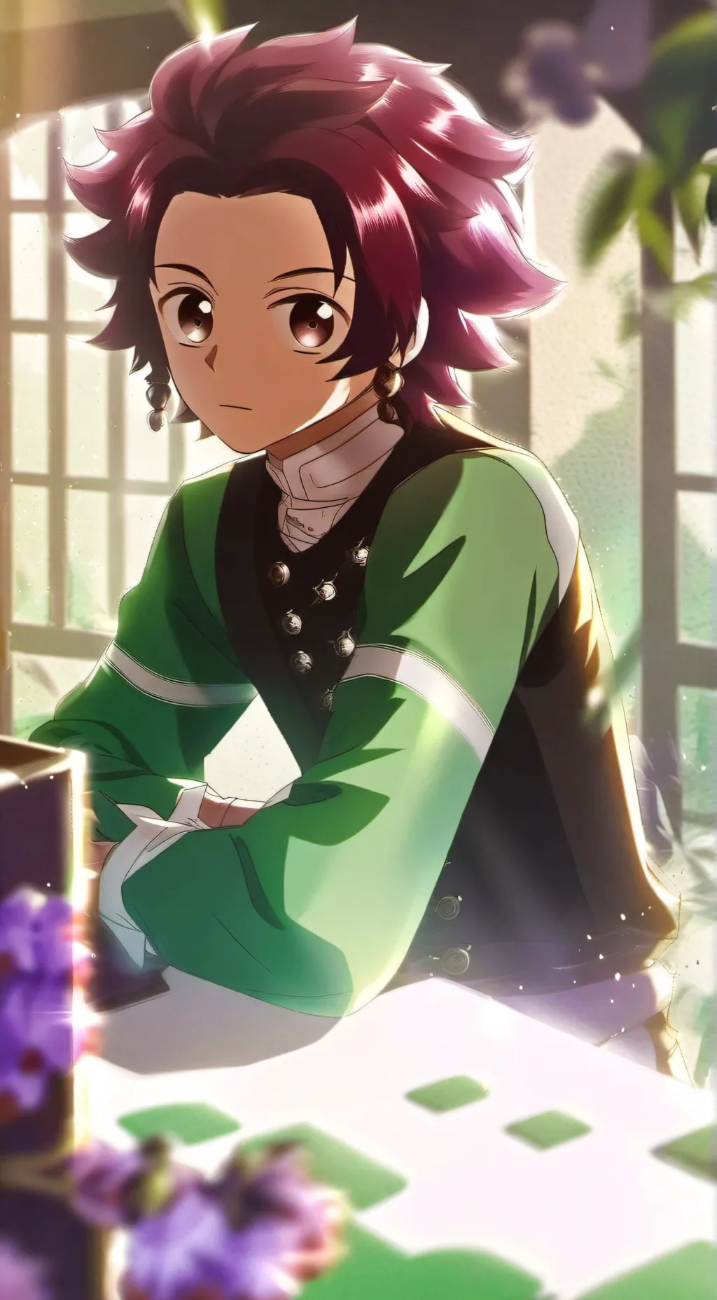 ai character: Tanjiro background