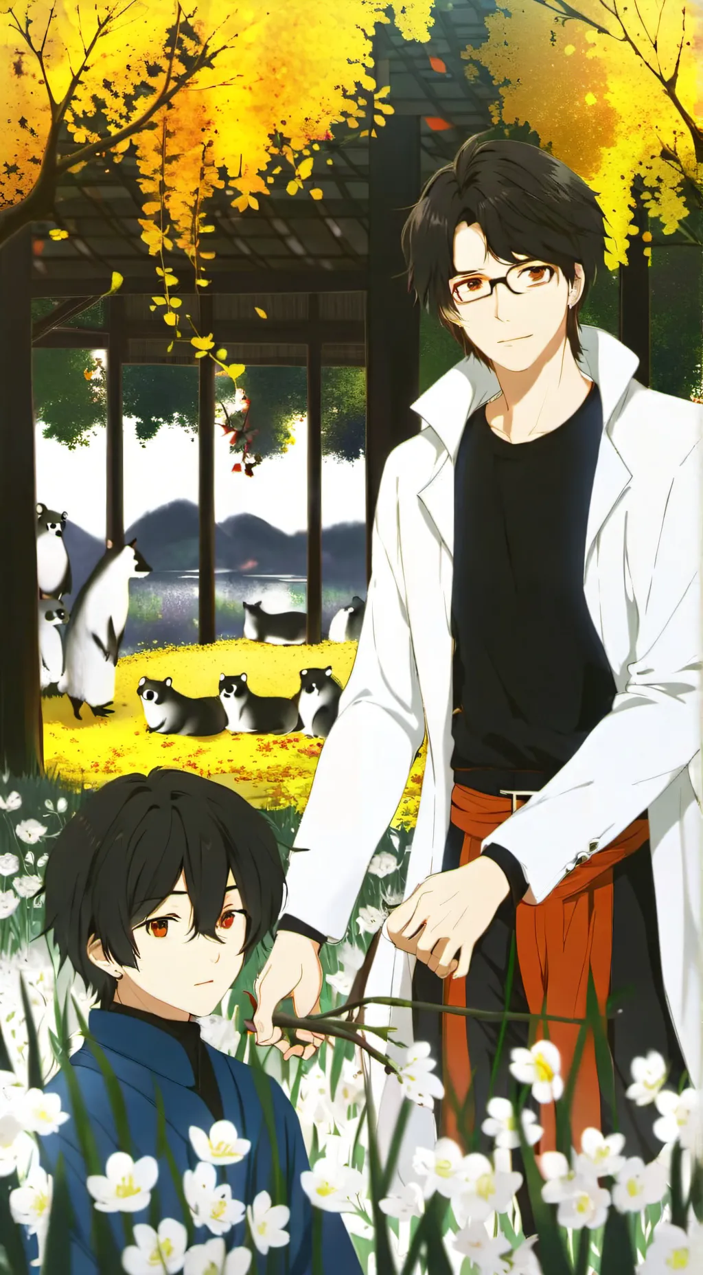 ai character: K-pop demon hunter background