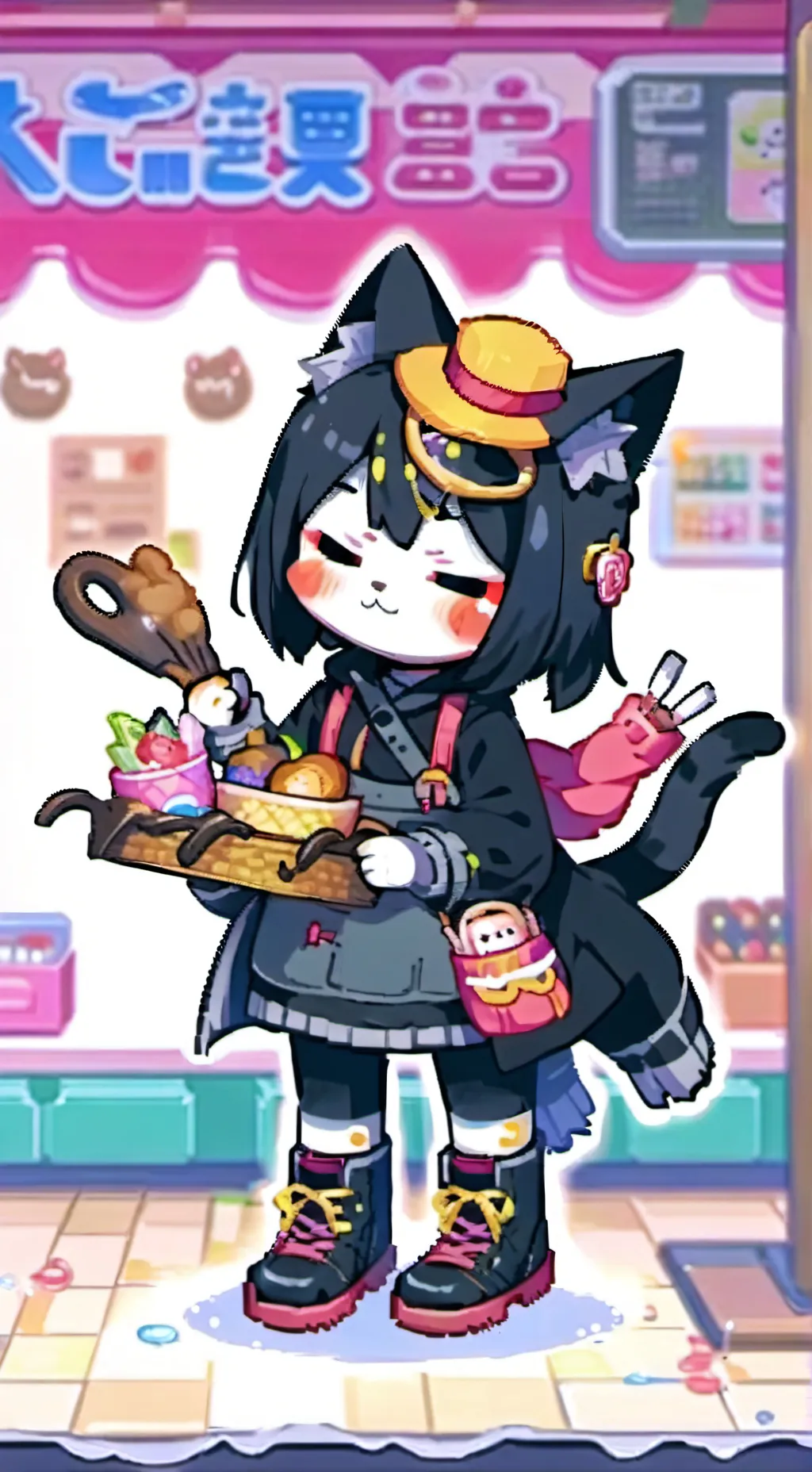 ai character: Pastelito background