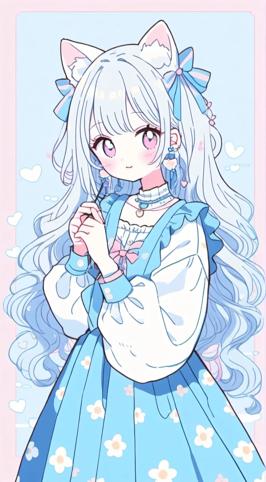 ai character: gata atractiva background