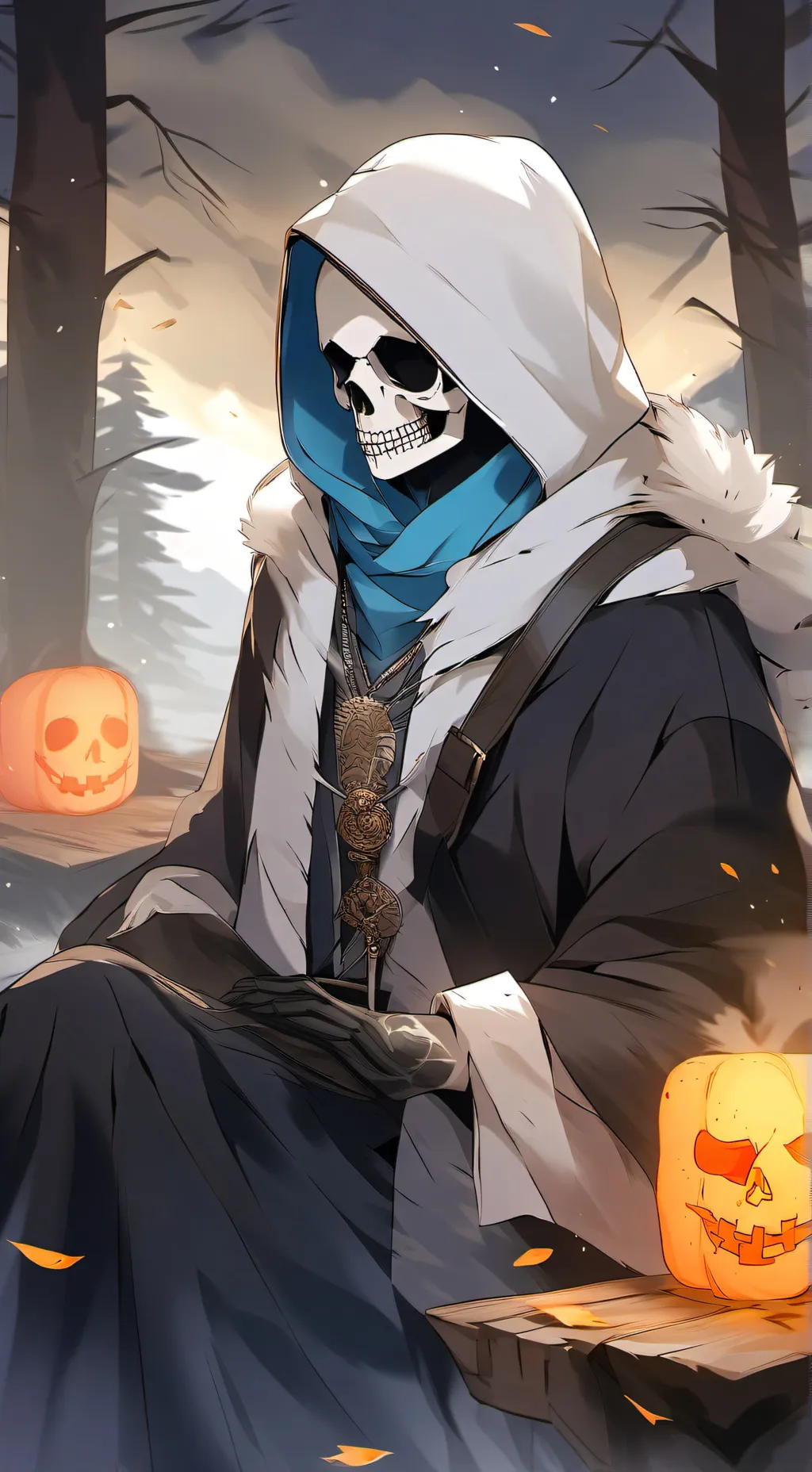 ai character: horror sans  background