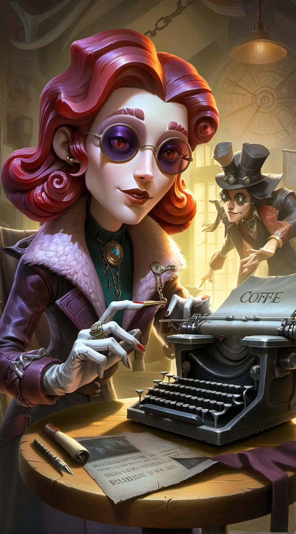 ai character: The Time-Traveling background