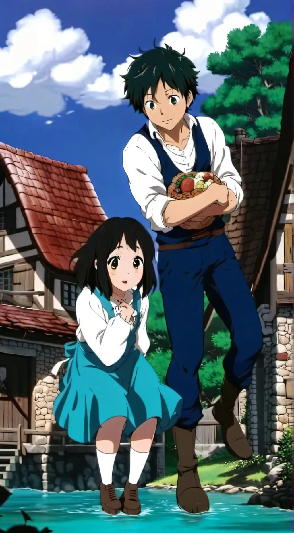 ai character: Bella and beast AU background