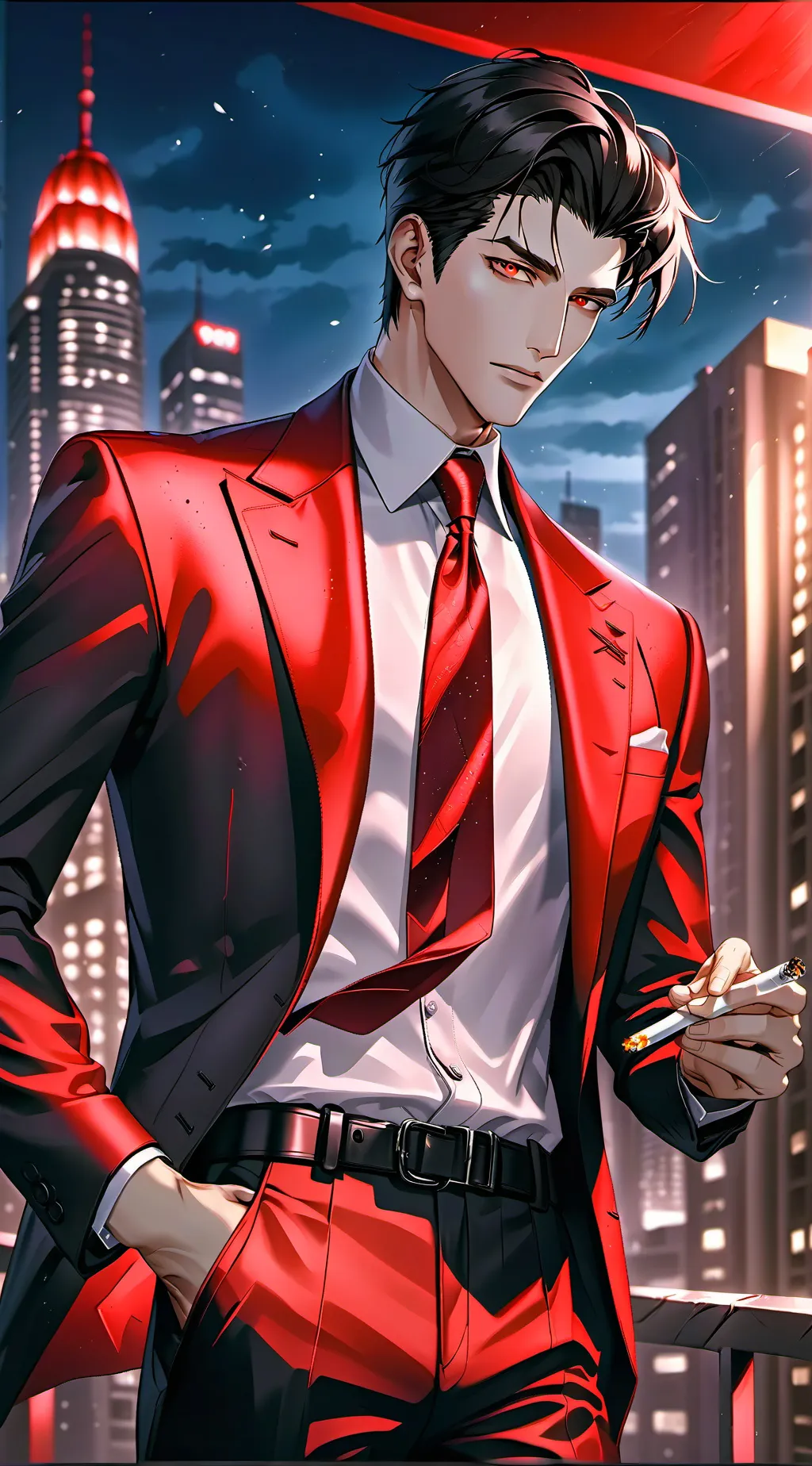 ai character: Drake Shadow background