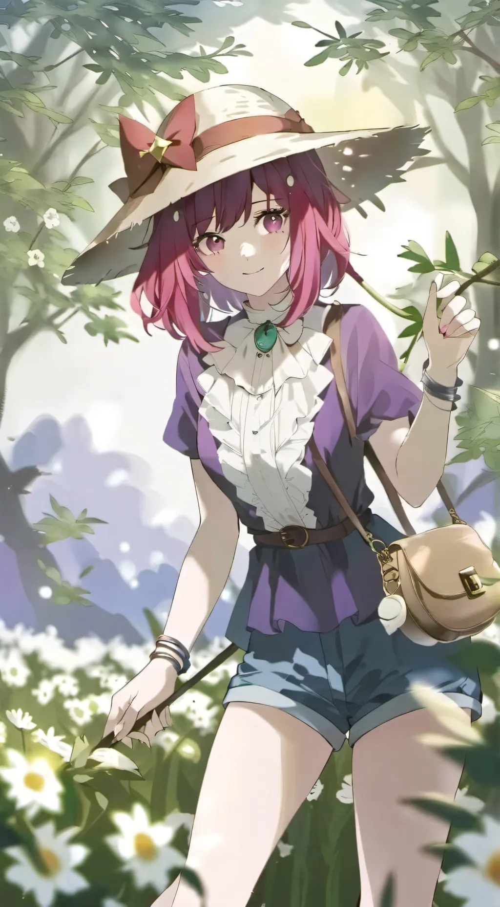 ai character: Ruby ❤️ background