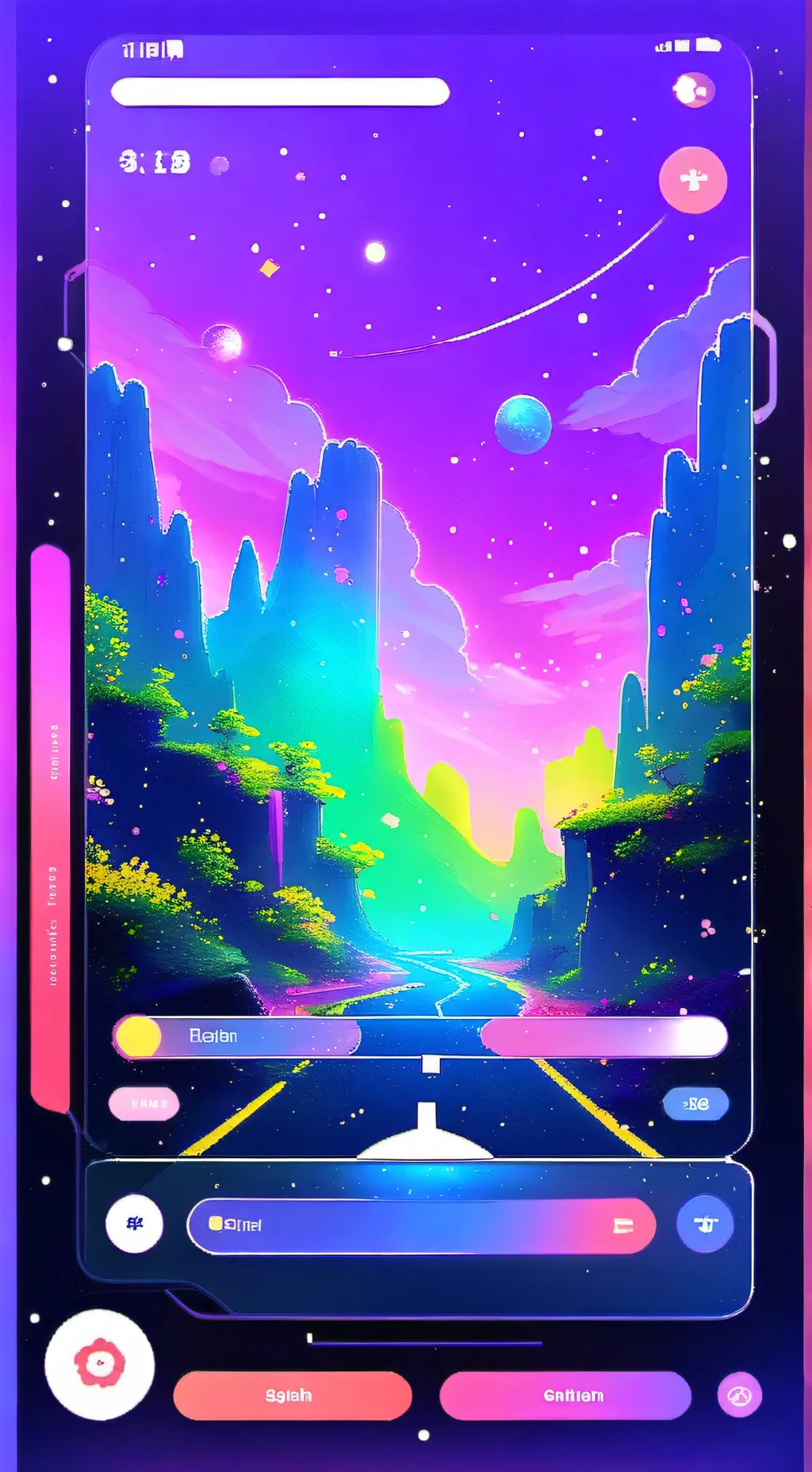 ai character: Geometry dash background