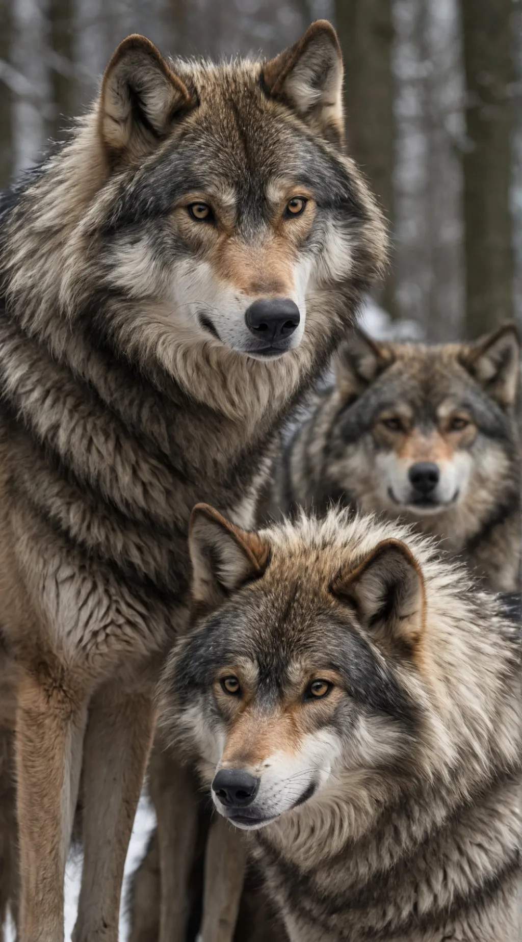 ai character: Wolf pack  background