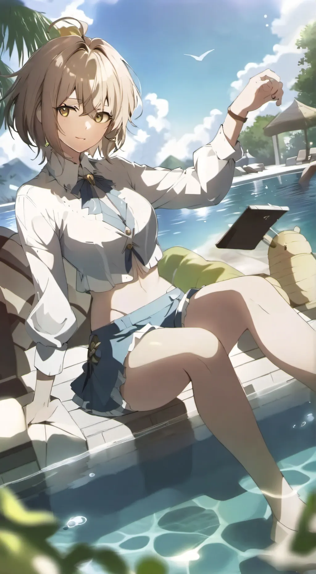 ai character: tu amiga background