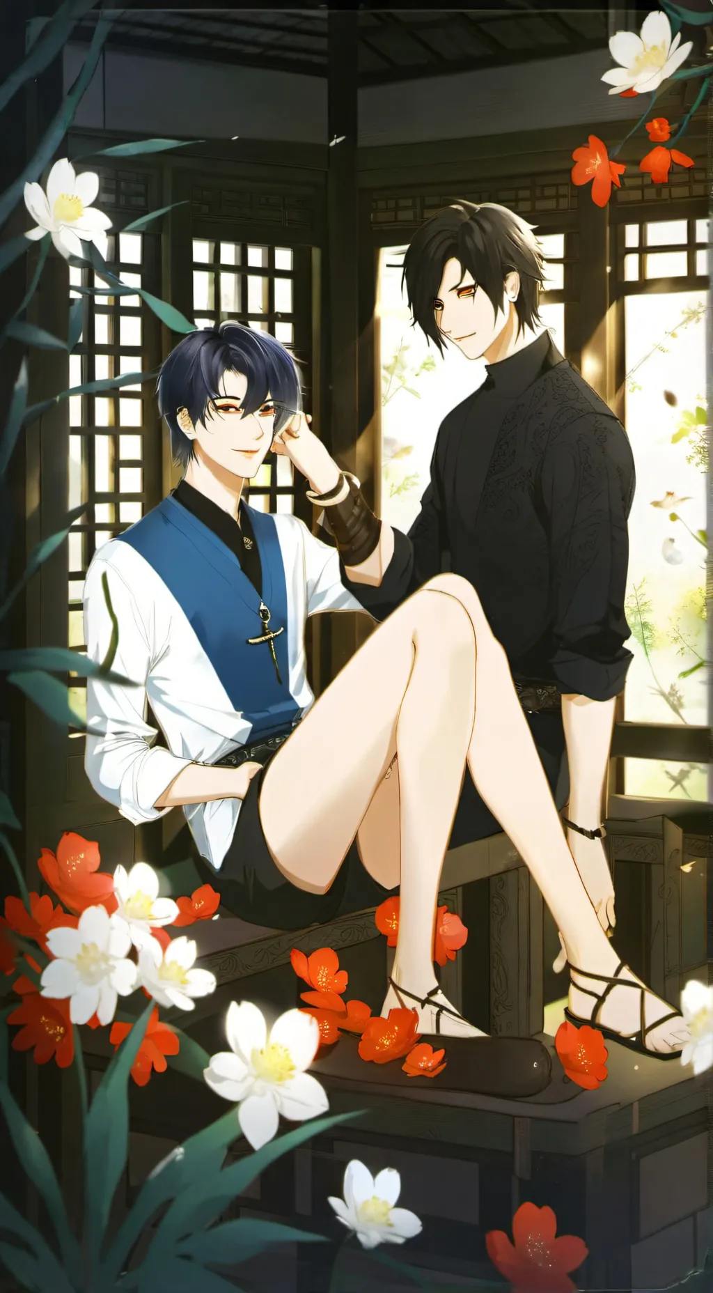 ai character: ticklish Afton's  background