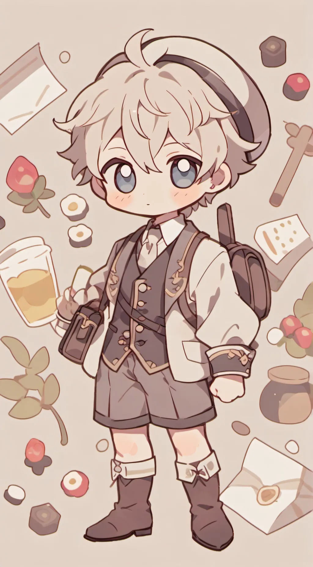 ai character: German Cat Meme background