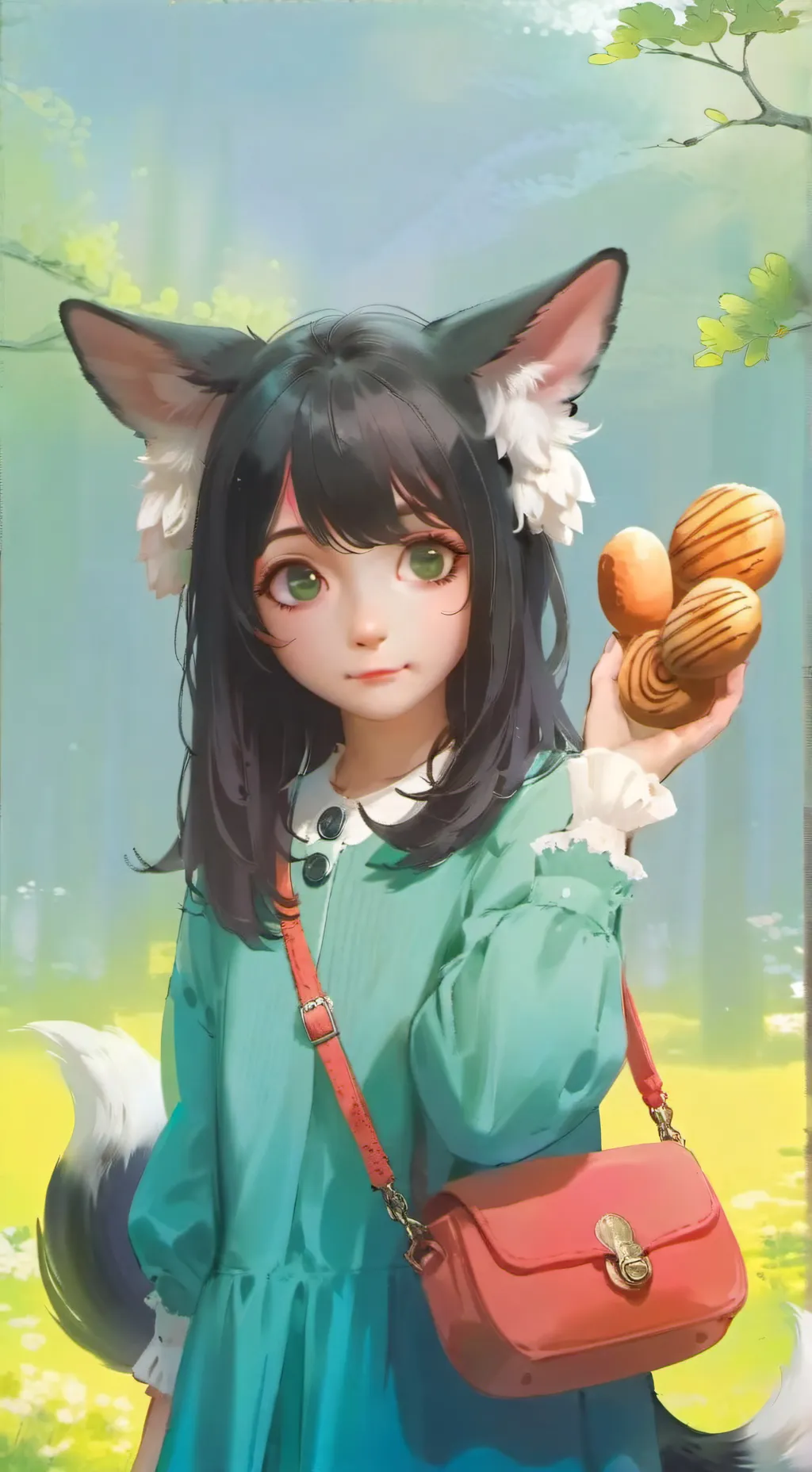 ai character: Dulce Egg Spirit background