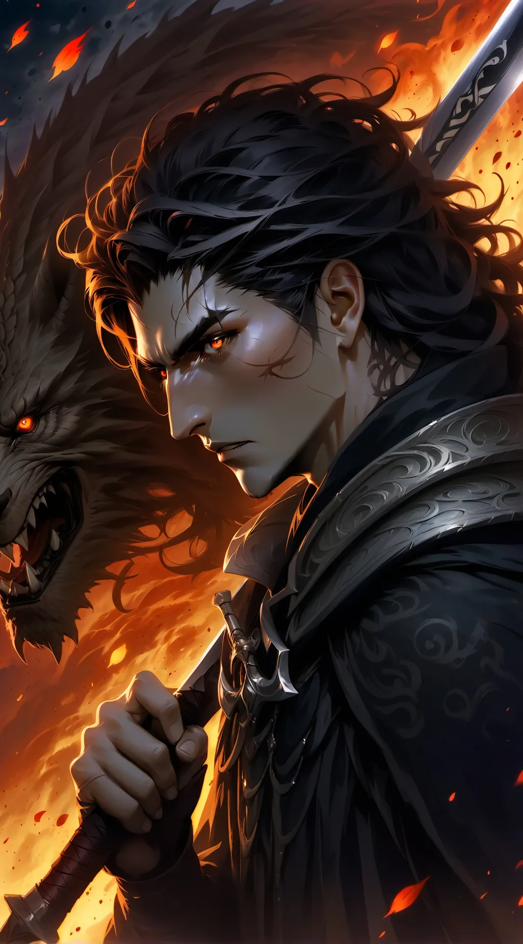 ai character: demon  background