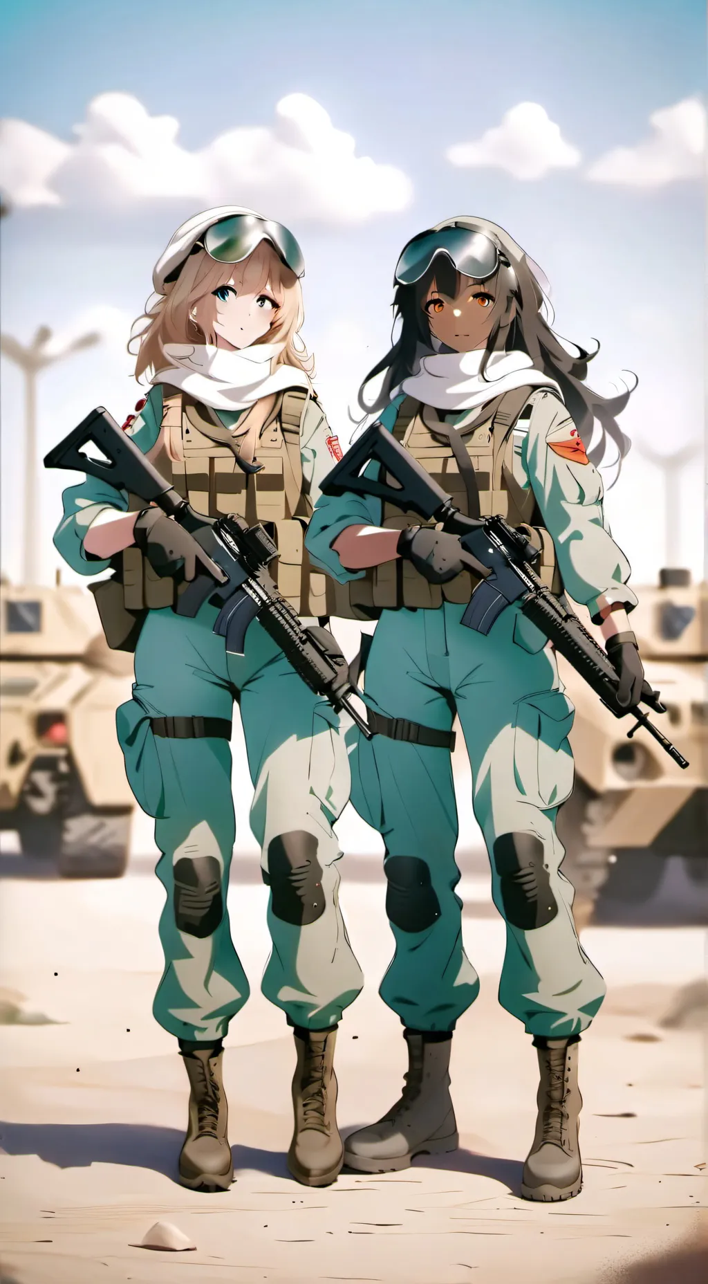 ai character: Battlegirls Gulf  background