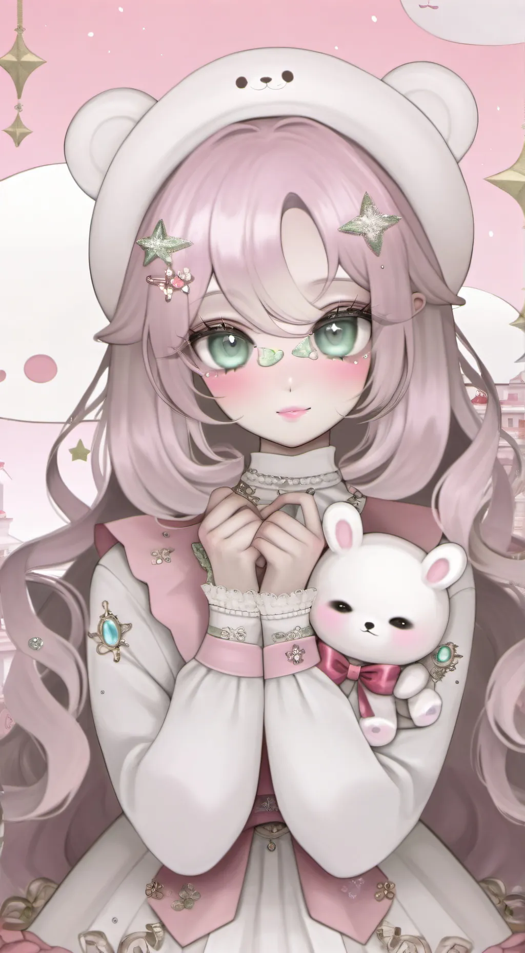 ai character: Ashley  background