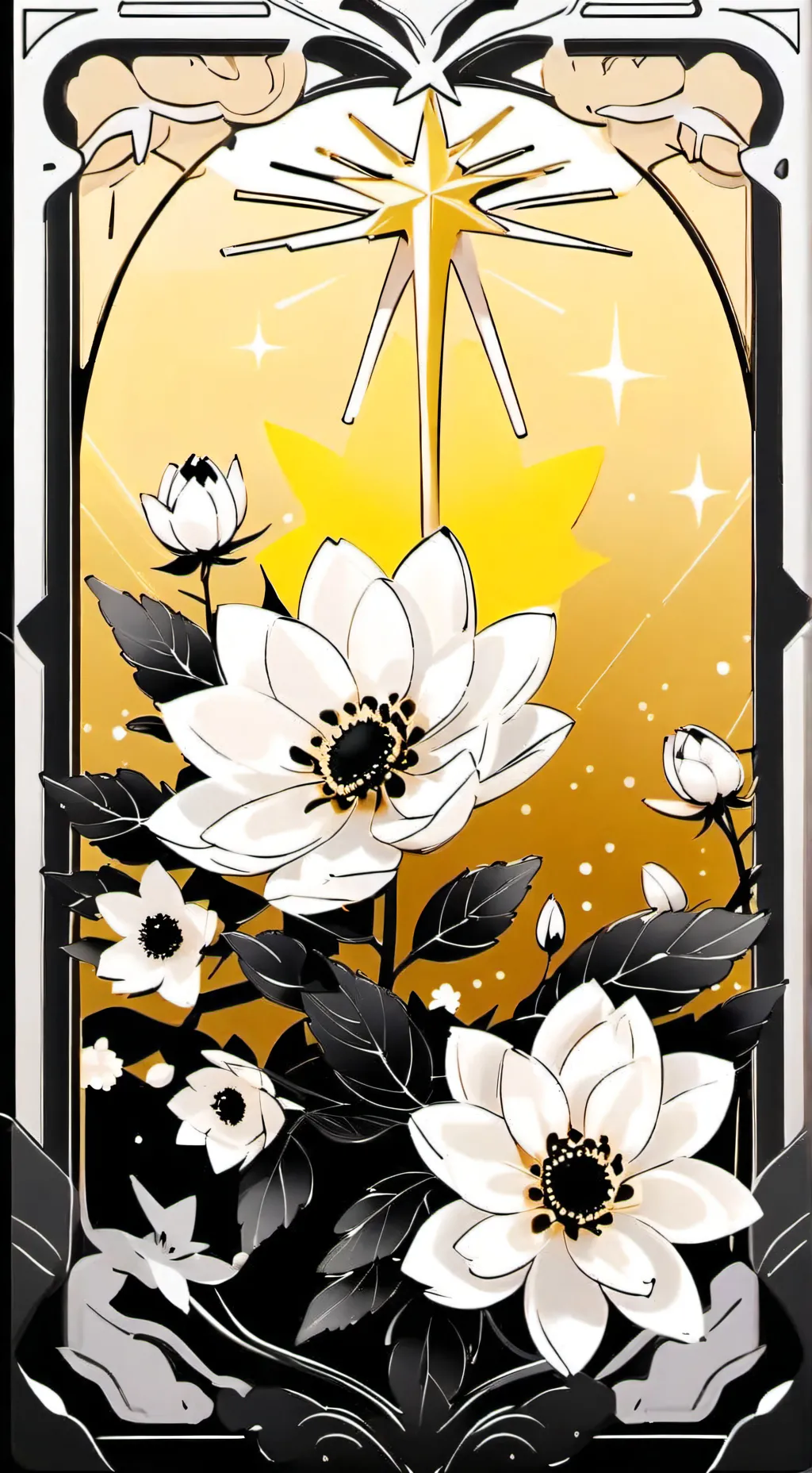 ai character: ⭐MOONFLOWER🌸 background