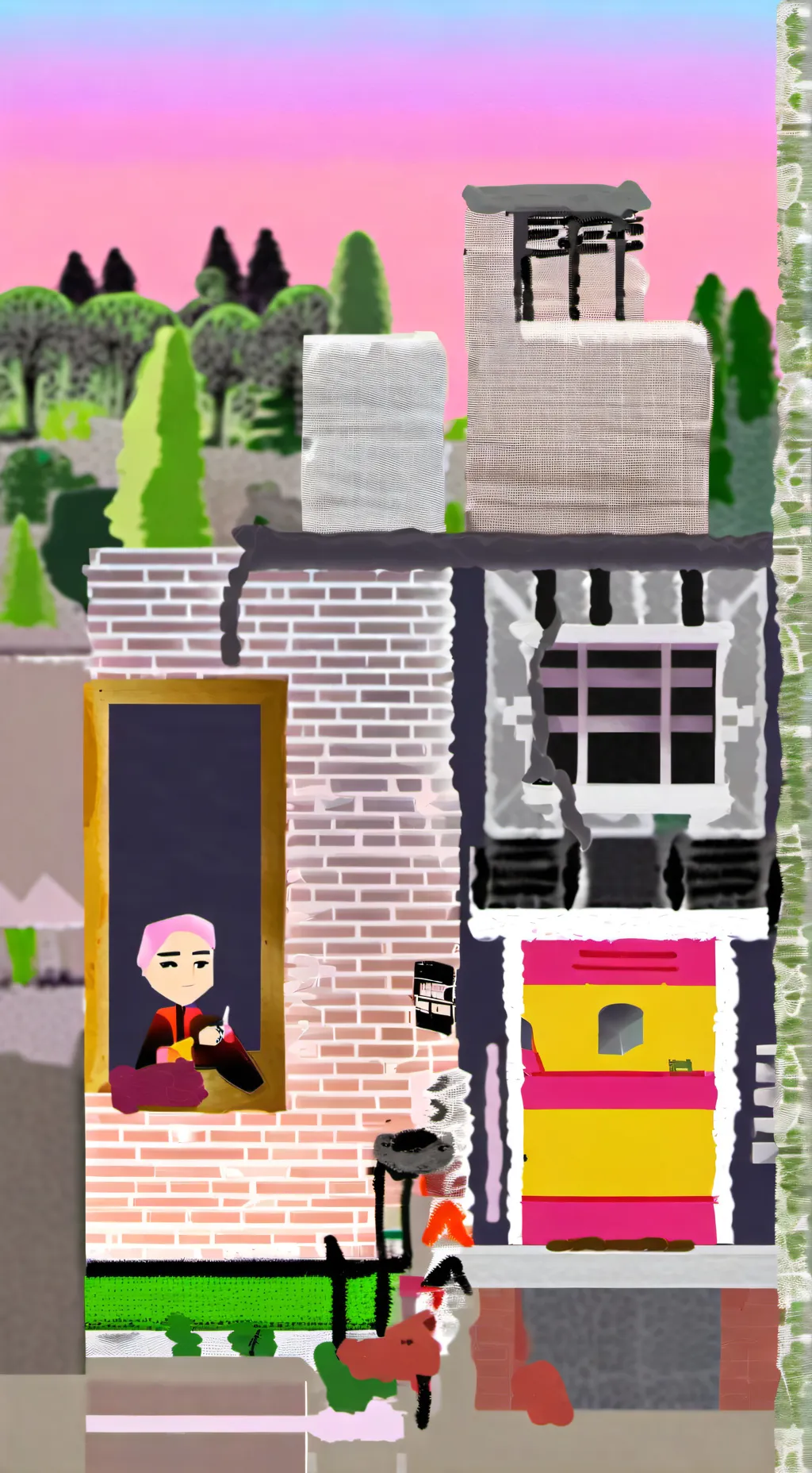 ai character: RUMI X JINU RUJINU background