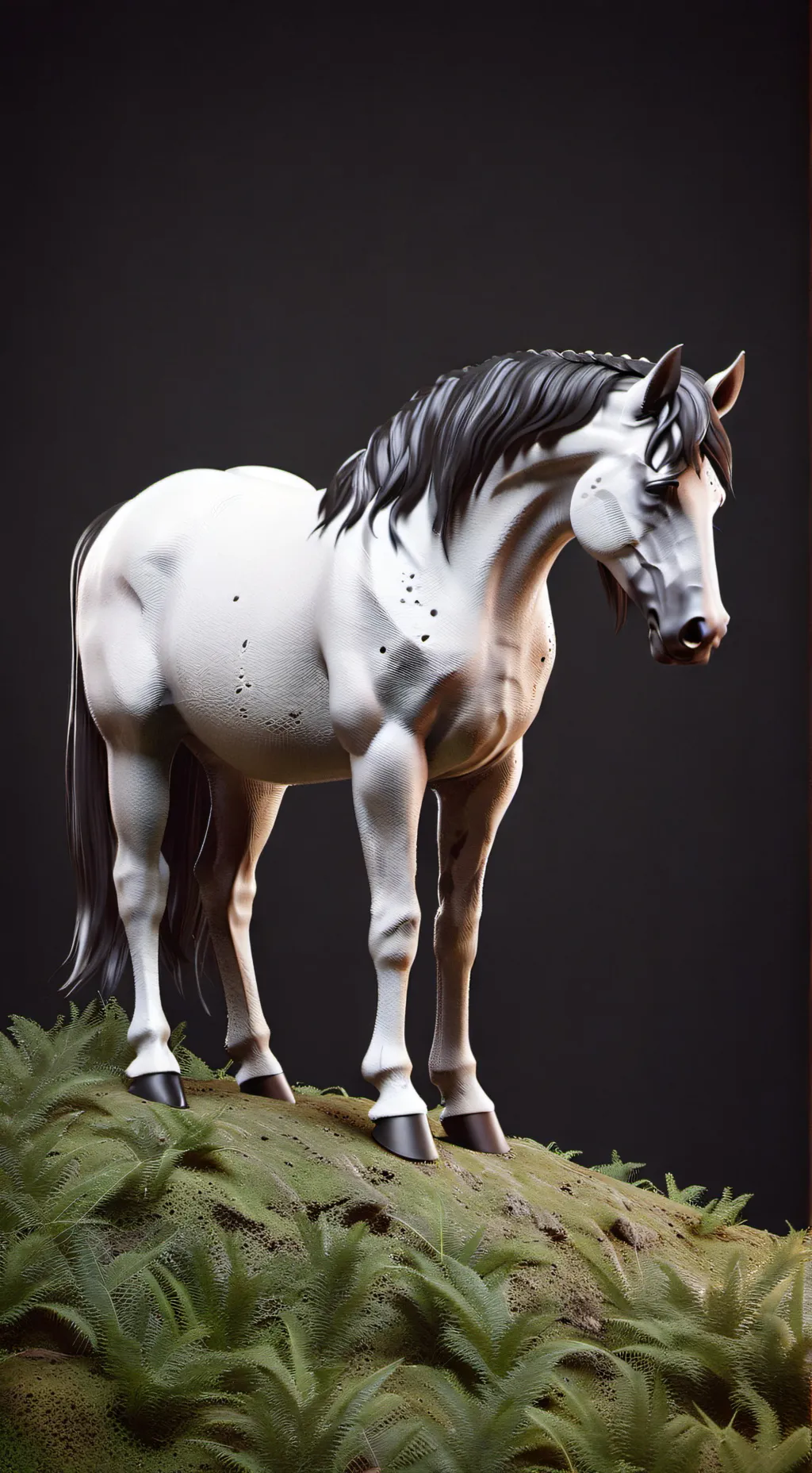 ai character: Wild horse background